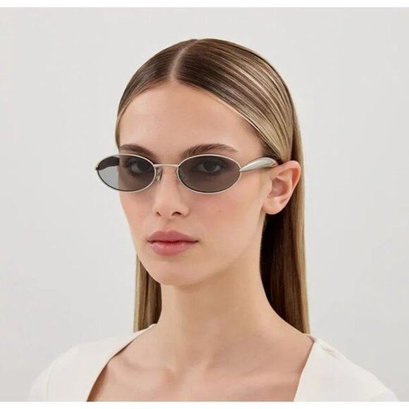 NEW BOTTEGA VENETA BV1386S 007 SUNGLASSES SILVER