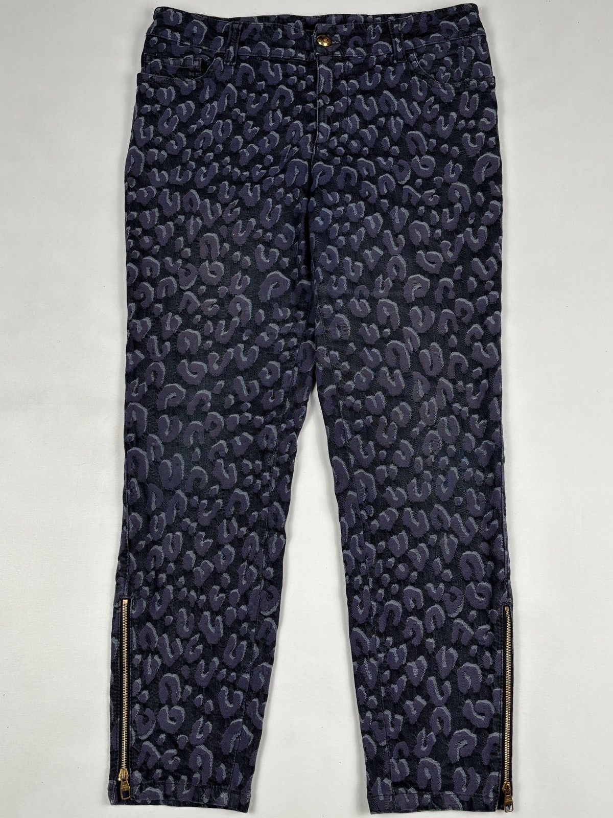 Louis Vuitton F/W 2012 Stephen Sprouse Leopard Ankle Zip Jeans Size 32" / US 10 / IT 46 - 2 Thumbnail