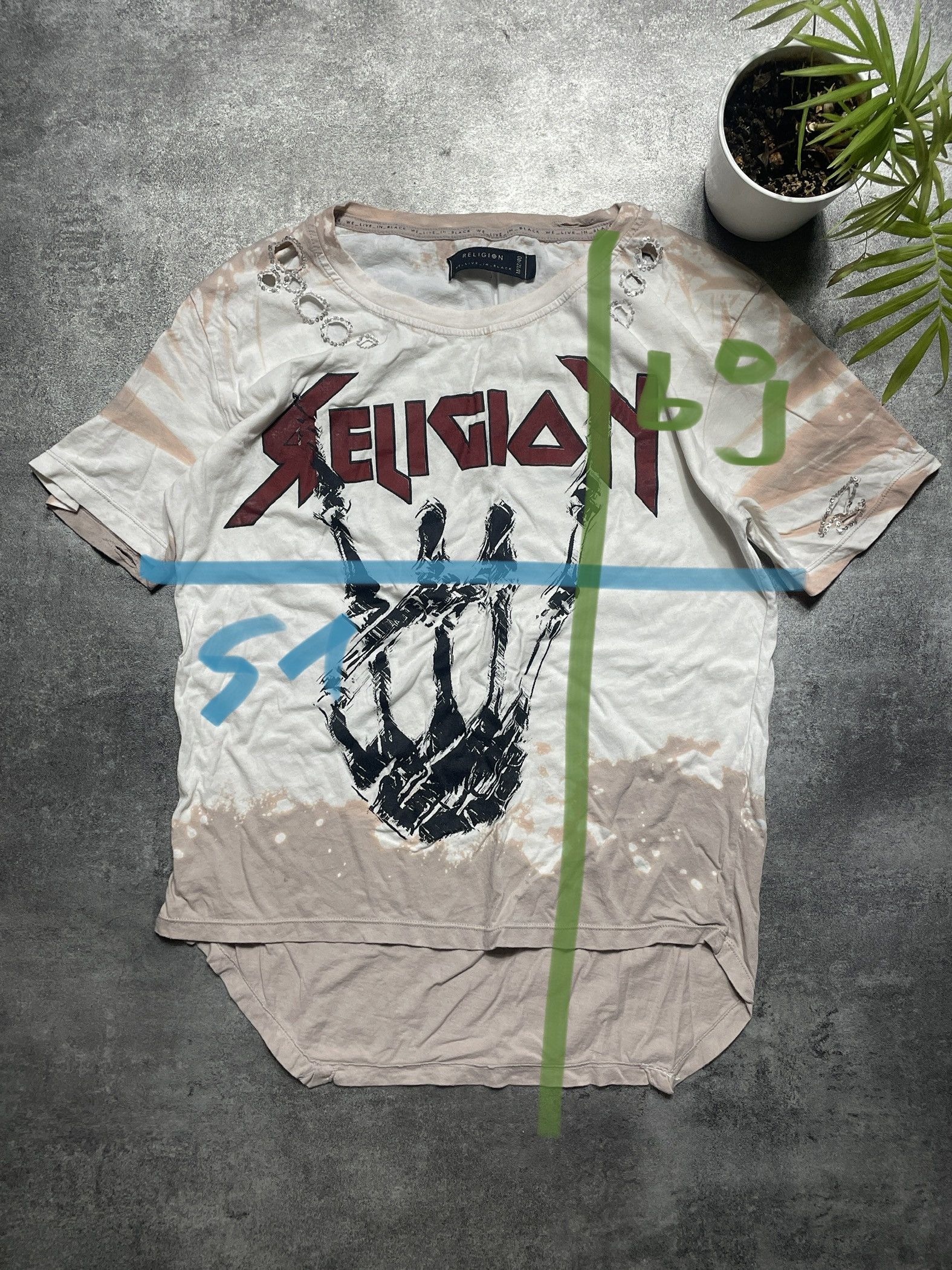 Other Religion T-Shirt Distressed Spellout Streetwear Gothic Size US M / EU 48-50 / 2 - 7 Thumbnail