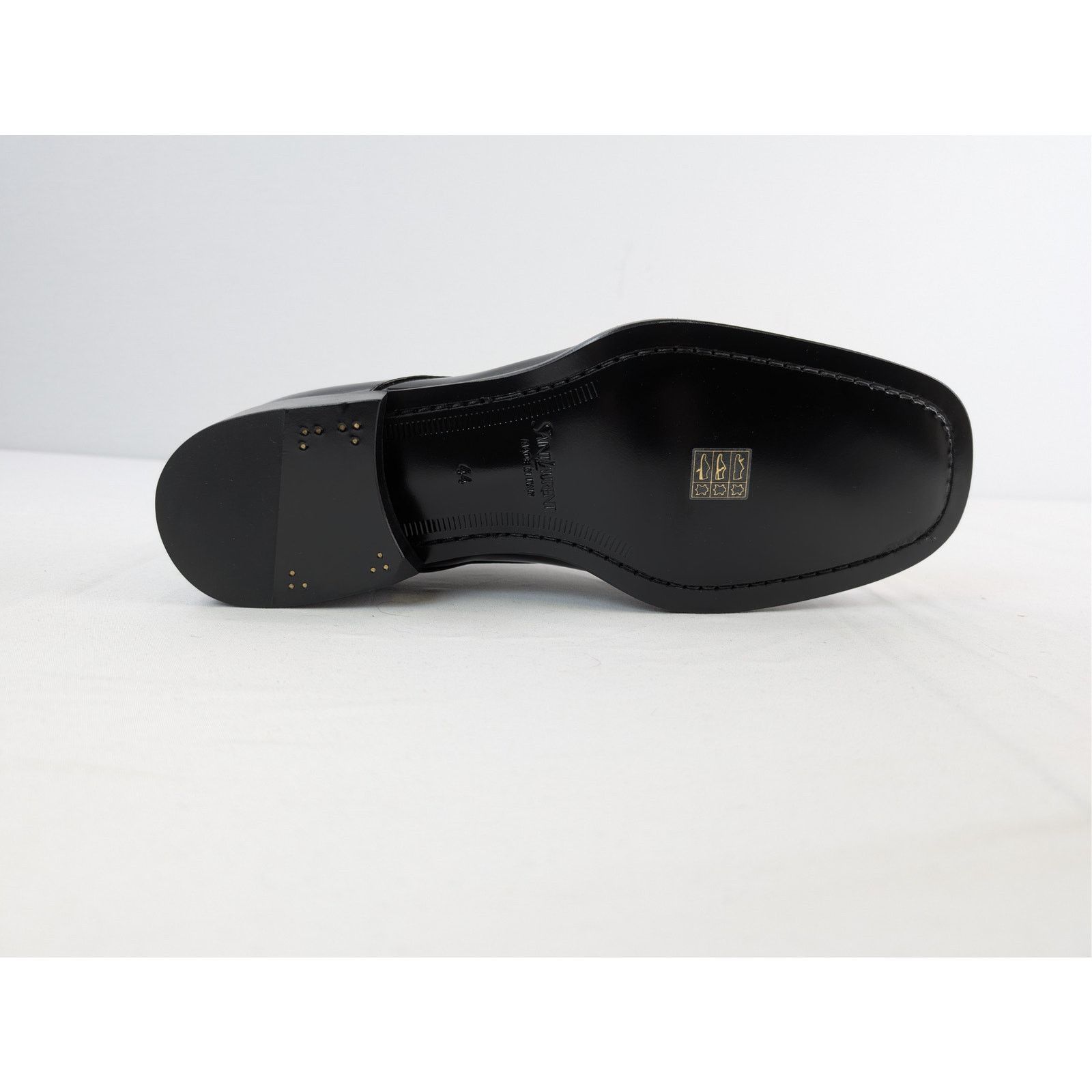 Saint Laurent Paris o1rshd1 Vernice Seta Soft Shoes Boots in Black Size US 10 / EU 43 - 12 Thumbnail
