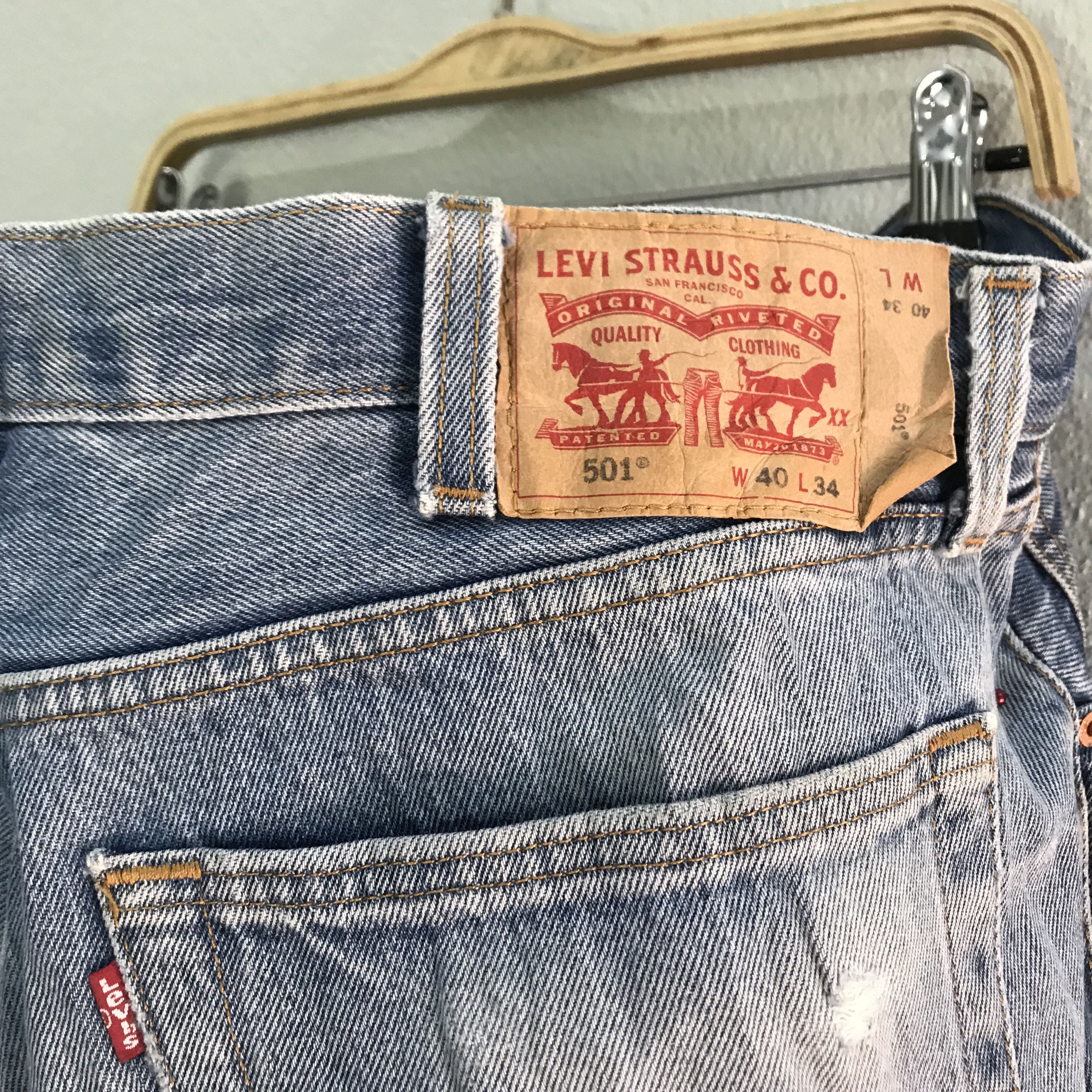 Levi's Vintage Y2K Levi’s 501 Straight Leg Jeans Faded Blue Indigo Size US 40 / EU 56 - 10 Thumbnail