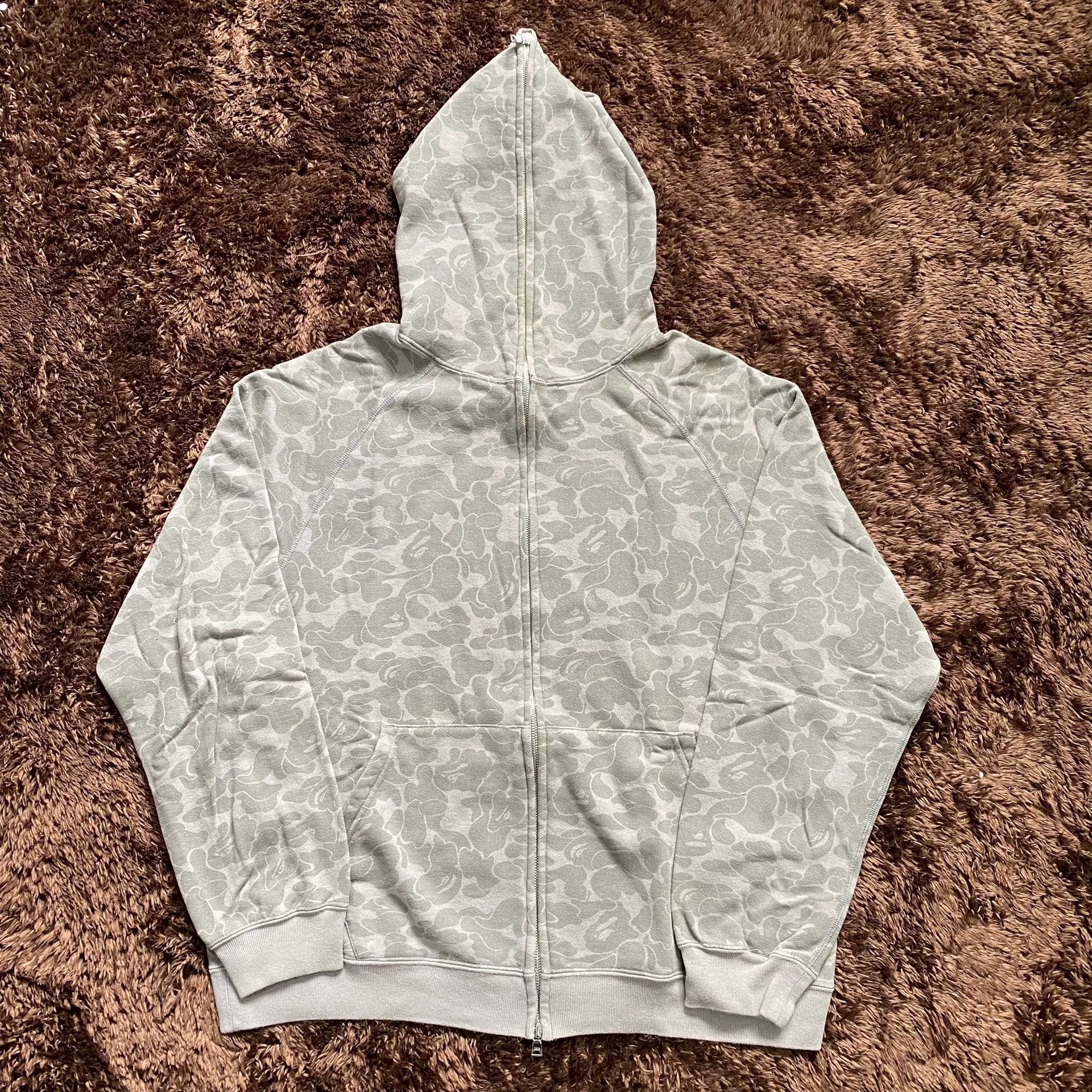 Bape Bape Camo Gray Hoodie m Men Size US M / EU 48-50 / 2 - 1 Thumbnail