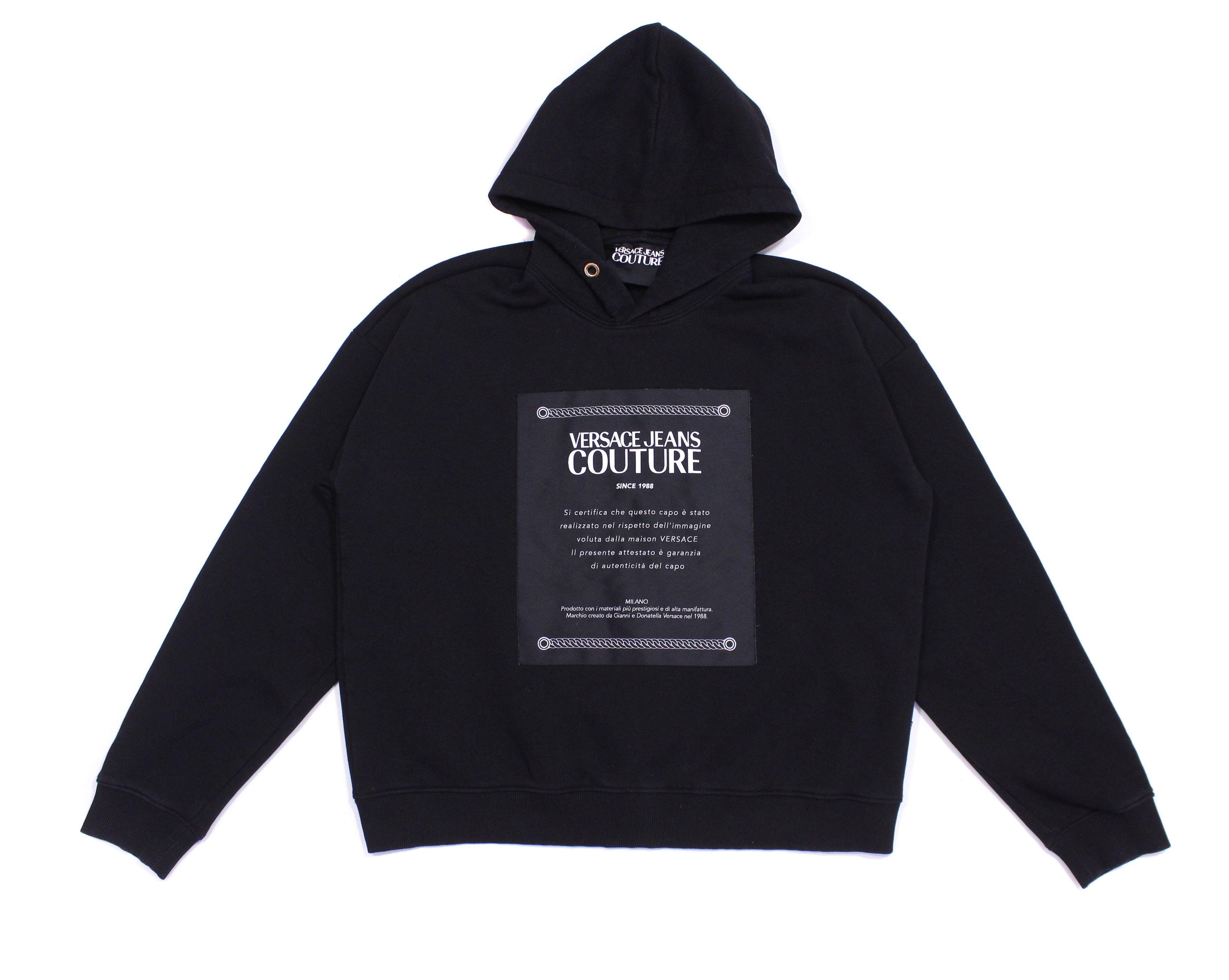 Versace Big Logo Oversize Hoodie Size US M / EU 48-50 / 2 - 1 Thumbnail