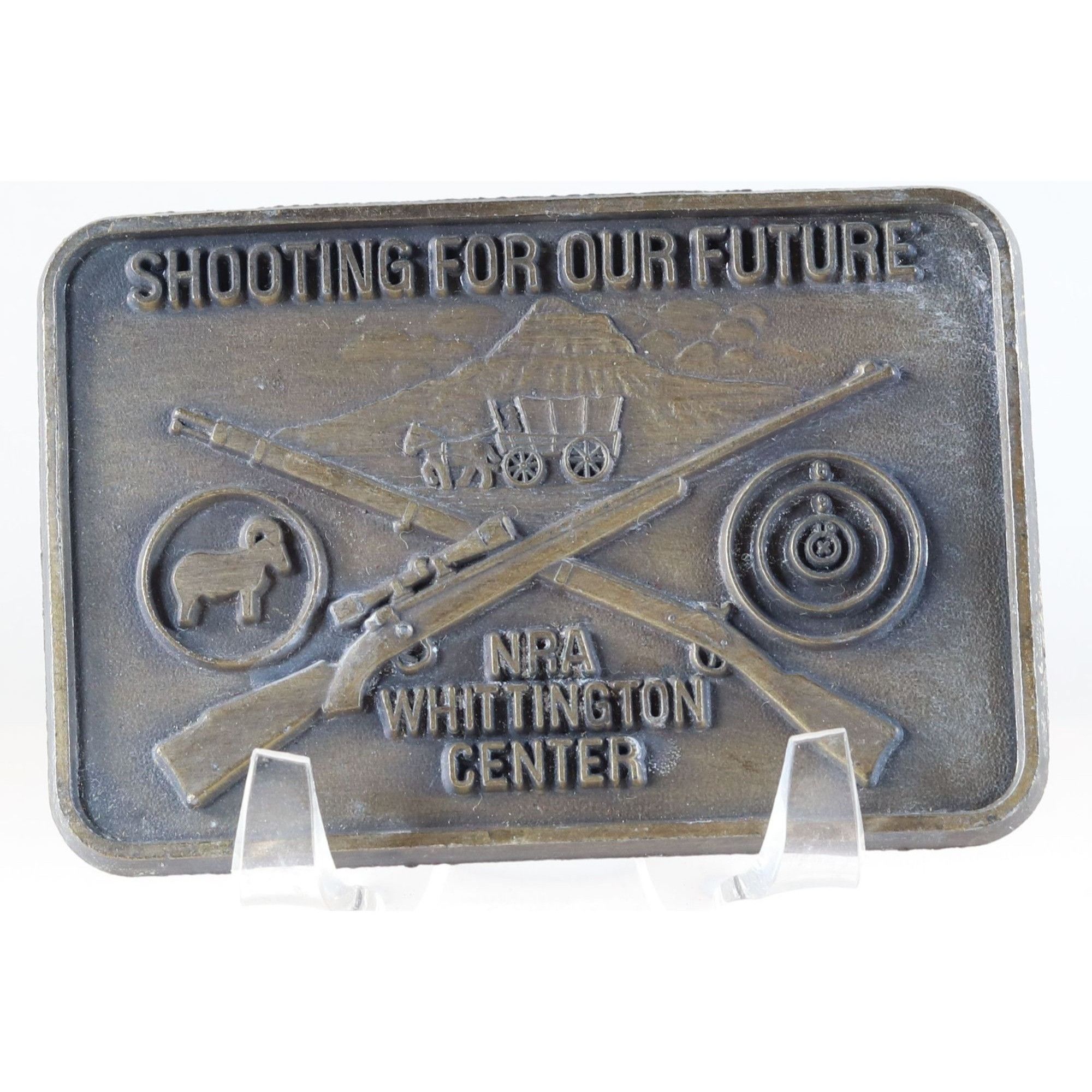 Vintage Belt Buckle NRA shooting for our Future Whittington Center I Size ONE SIZE - 2 Thumbnail
