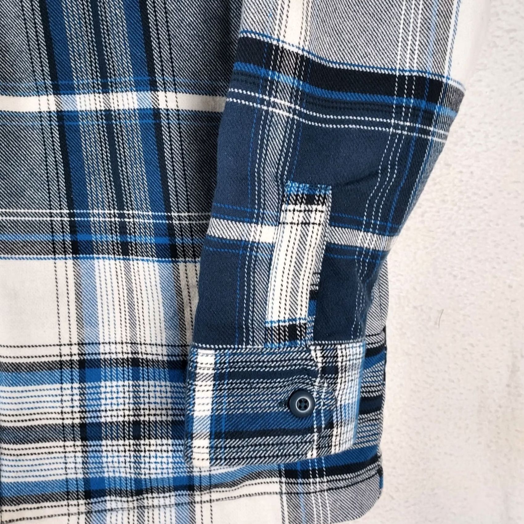 Dickies Dickies Men’s Plaid Flannel Shirt Jacket Bomber Lined Blue Gray M Regular Shacket Workwear Winter Fall Spring Size US M / EU 48-50 / 2 - 3 Thumbnail