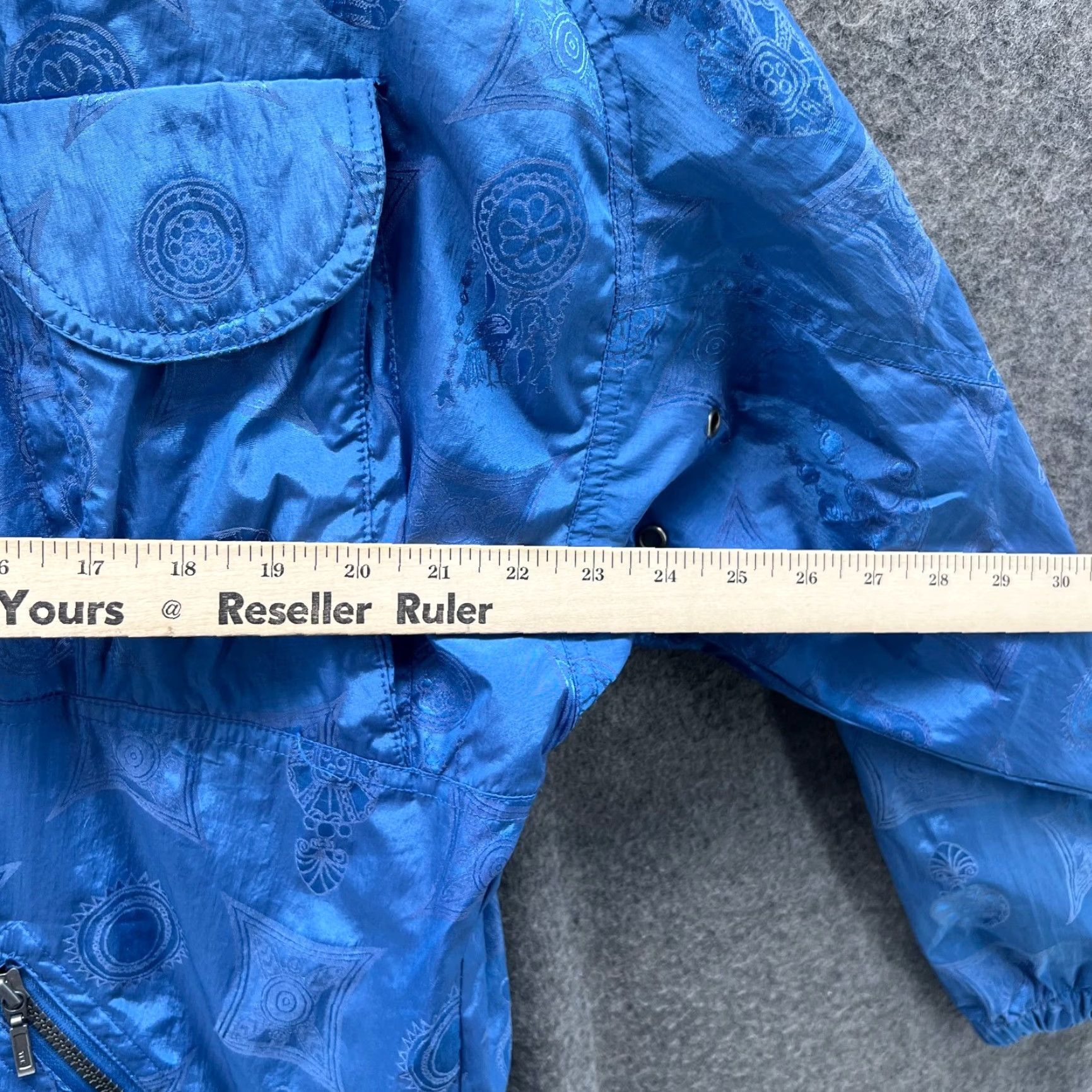 Vintage VINTAGE Nils Jacket Womens Medium Blue Asymmetrical Zip Windbreaker Crop 80s Ski Size M / US 6-8 / IT 42-44 - 4 Thumbnail