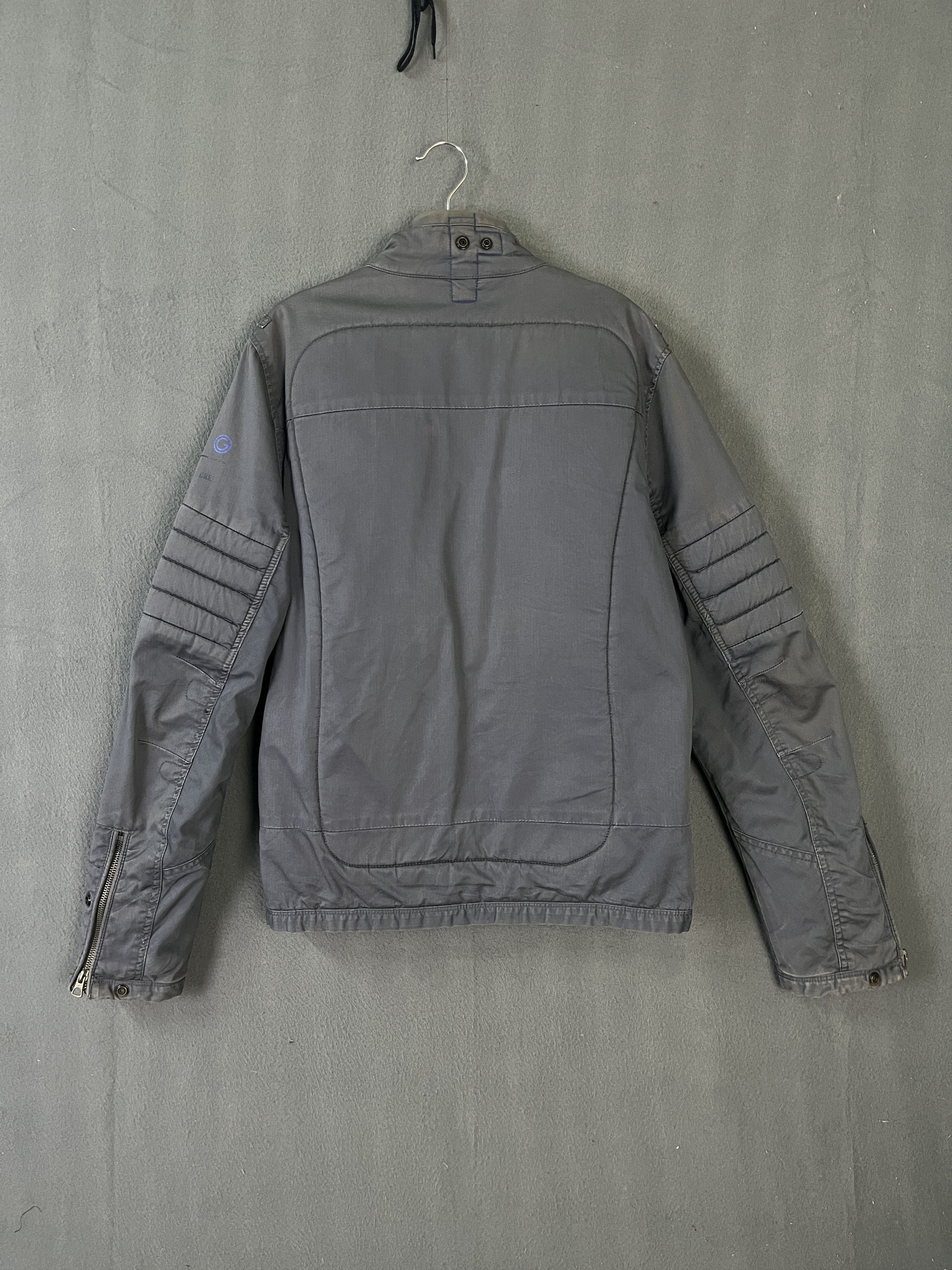 G-Star G-STAR Raw Denim Biker Jacket Soft Padded Asymmetrical Style Size US S / EU 44-46 / 1 - 2 Thumbnail