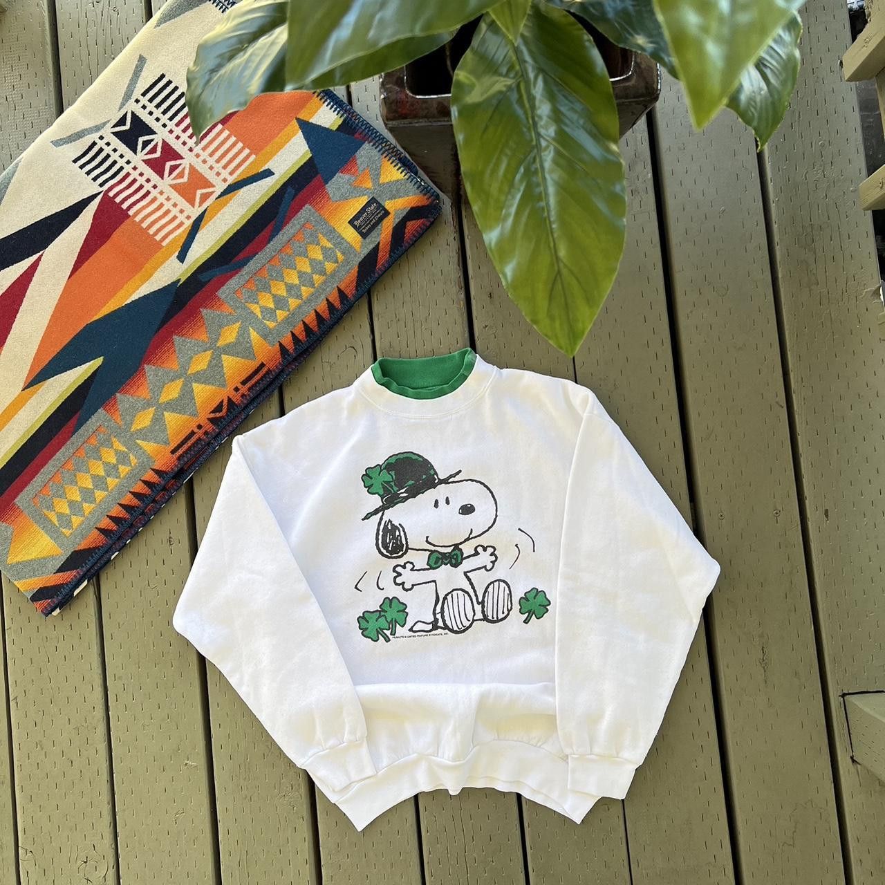 Peanuts Vintage Shamrock Snoopy Charlie Brown Peanuts sweatshirt Size US L / EU 52-54 / 3 - 4 Thumbnail