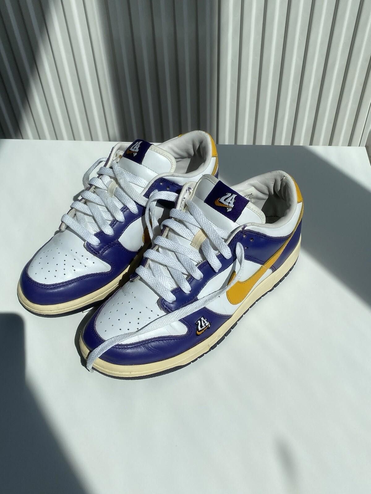 Nike 2004 Nike Dunk Low Lakers LA US7 Vintage Size US 6 / EU 39 - 6 Thumbnail