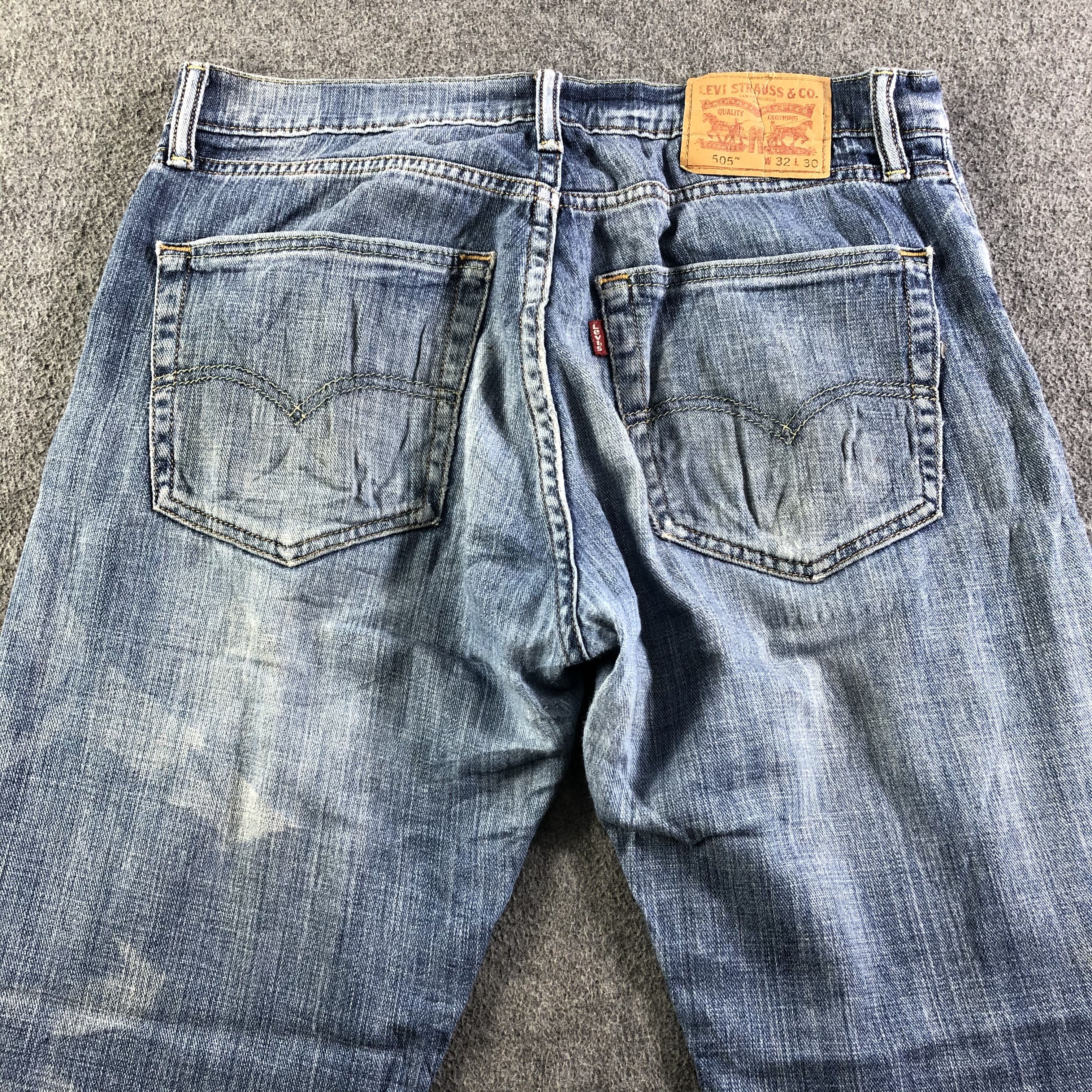 Levi's Vintage Blue Wash Levis 505 Jeans-J4287 Size US 34 / EU 50 - 4 Thumbnail