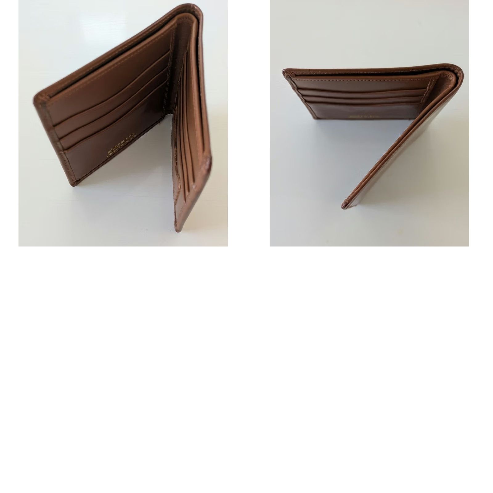 Ralph Lauren RRL RALPH LAUREN LEATHER BIFOLD WALLET MEN Brown Vintage Style Used Size ONE SIZE - 8 Thumbnail