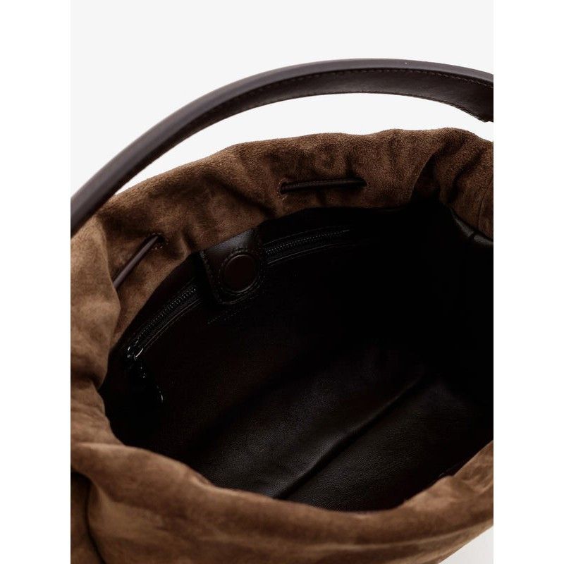 Brunello Cucinelli BRUNELLO CUCINELLI $3200 Caramel Mellow Small Suede Bucket B Size ONE SIZE - 4 Thumbnail