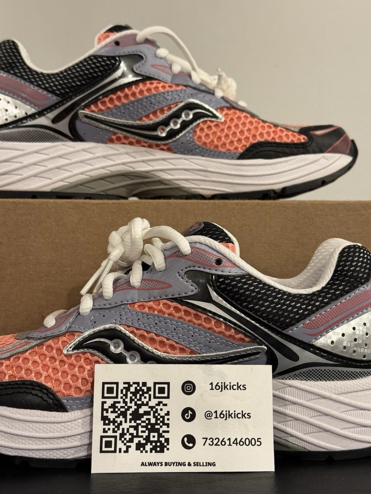 Saucony NEW Saucony ProGrid Omni 9 Pink / Purple - Men’s Size 6 Size US 6 / EU 39 - 2 Thumbnail