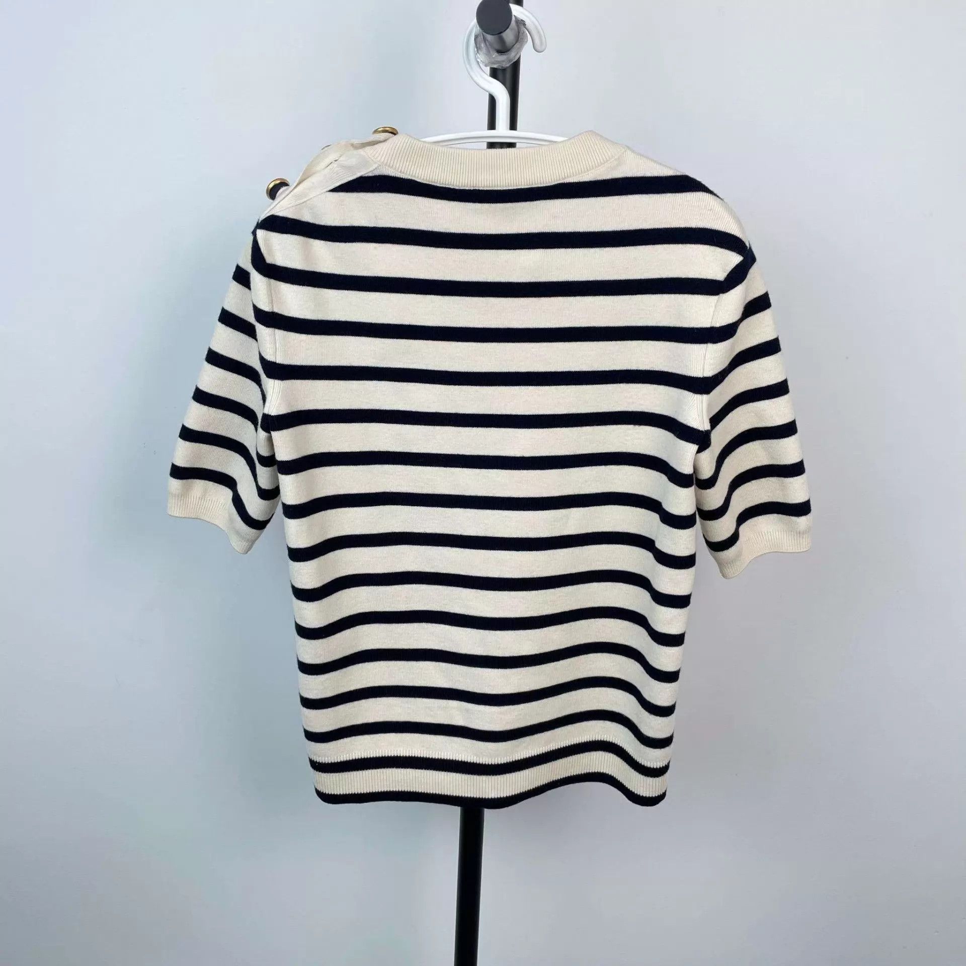 Louis Vuitton LV Wool Striped Short-Sleeve S Size S / US 4 / IT 40 - 2 Thumbnail