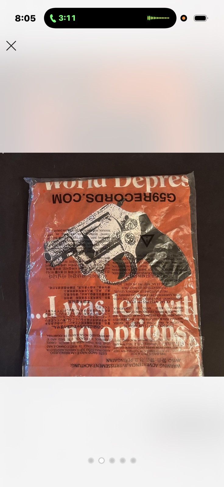 G59 Records G59 $uicideboy$ roulette tee Size L / US 10 / IT 46 - 1 Thumbnail