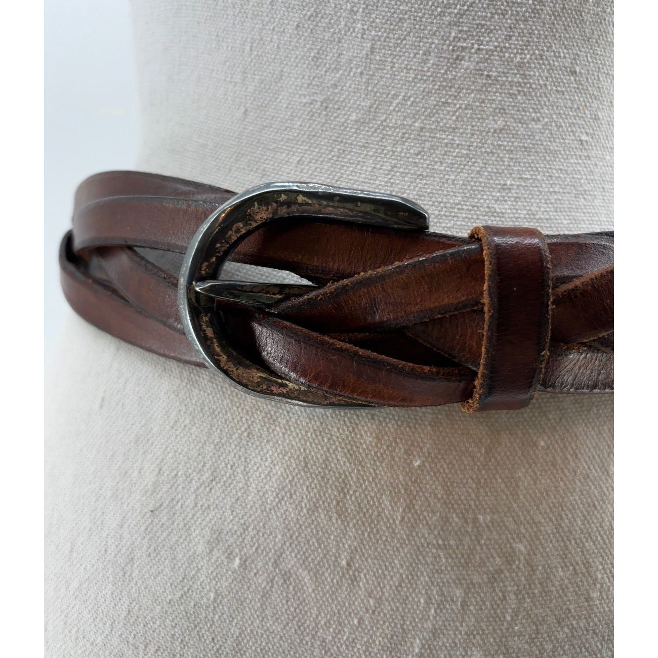 Banana Republic Y2K Banana Republic Women's Top Braided Brown Belt Size ONE SIZE - 11 Thumbnail
