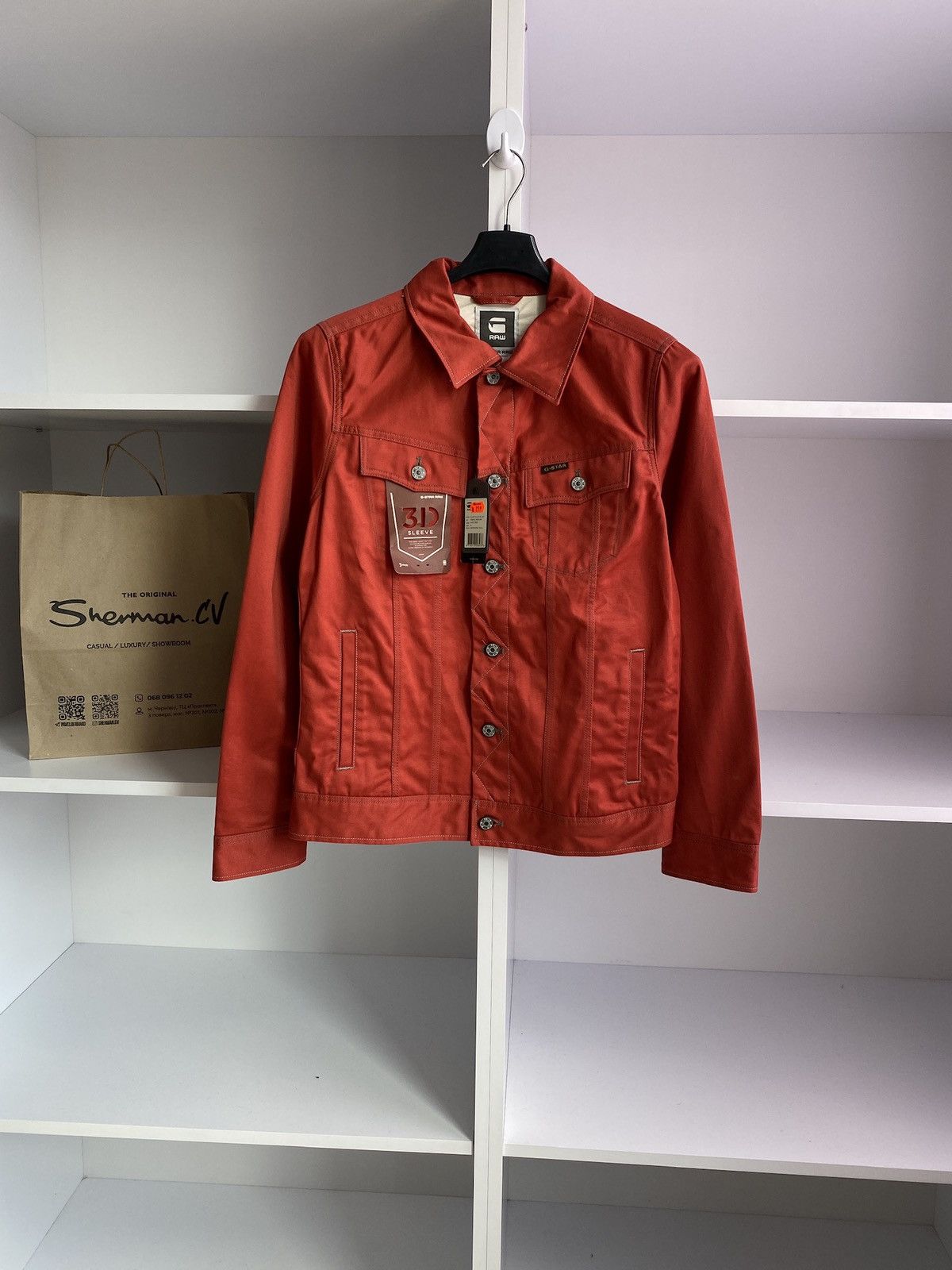 G-Star × Vintage Vintage G-Star Raw jeans red jacket Size US M / EU 48-50 / 2 - 1 Thumbnail