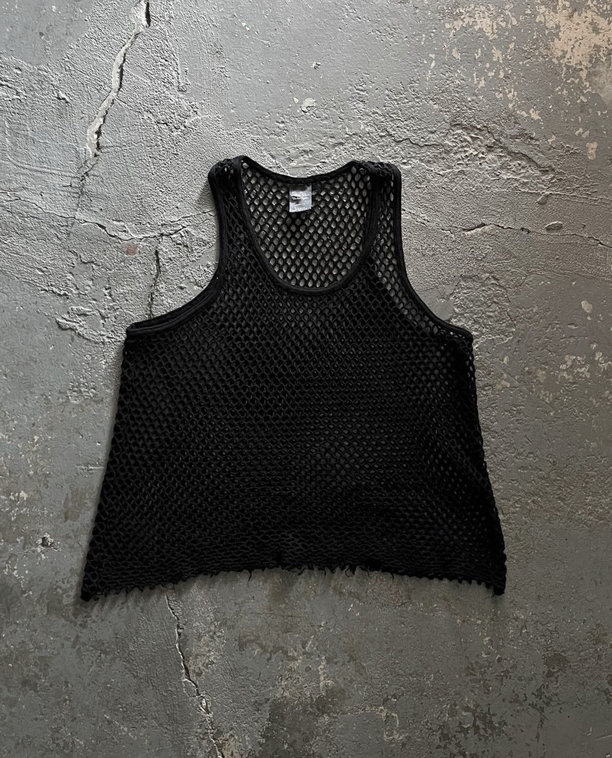 Pre-owned Number N Ine Ss04 ‘dream Baby Dream' Mesh Tank In Black