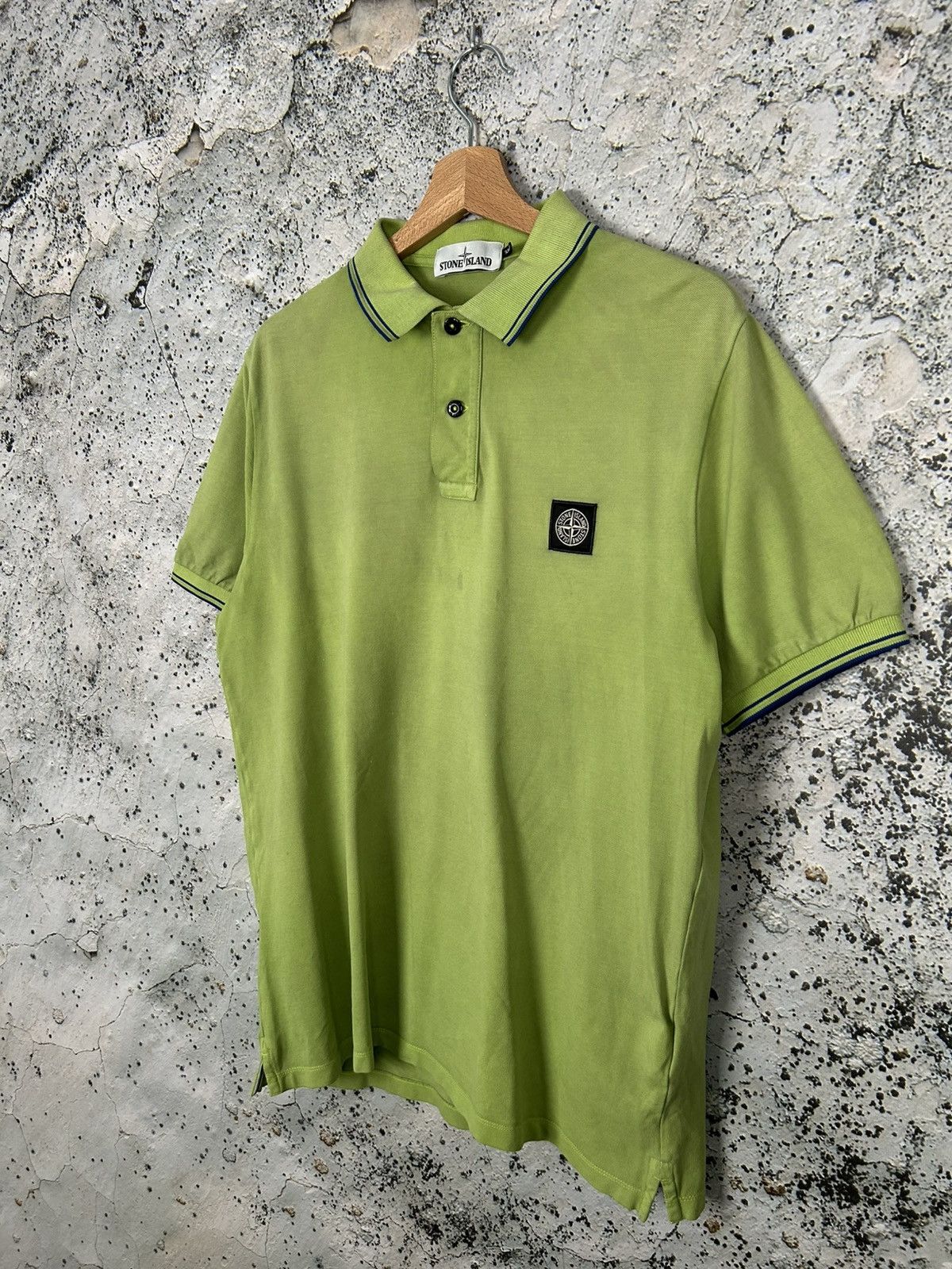 Stone Island Stone Island Polo Tee Streetwear Designer Hype Size US XL / EU 56 / 4 - 2 Thumbnail