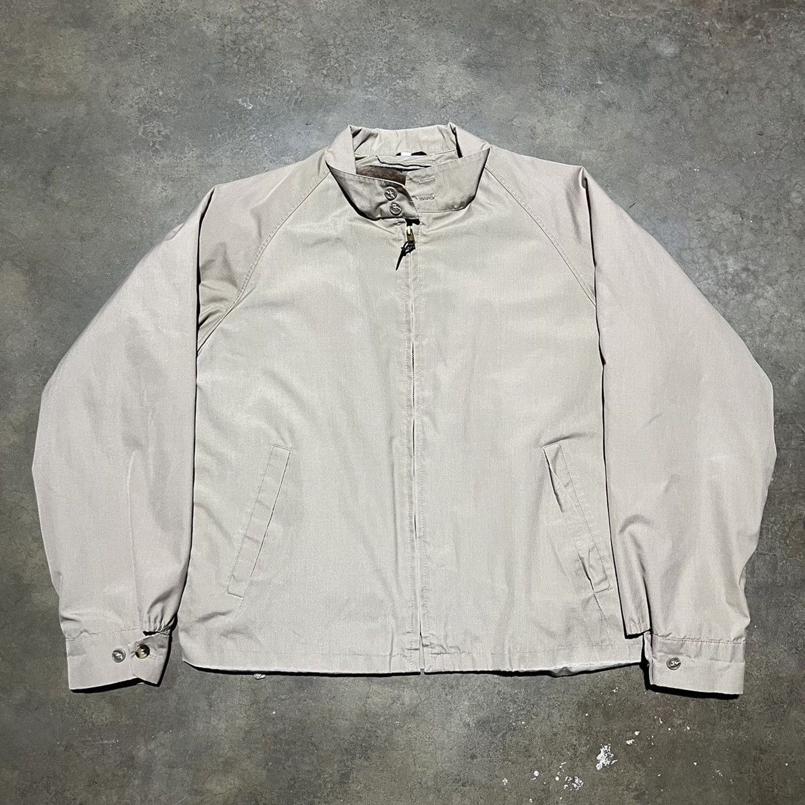 Vintage Vintage 70s English Squire Tan Boxy Lined Bomber Jacket Size US L / EU 52-54 / 3 - 1 Thumbnail