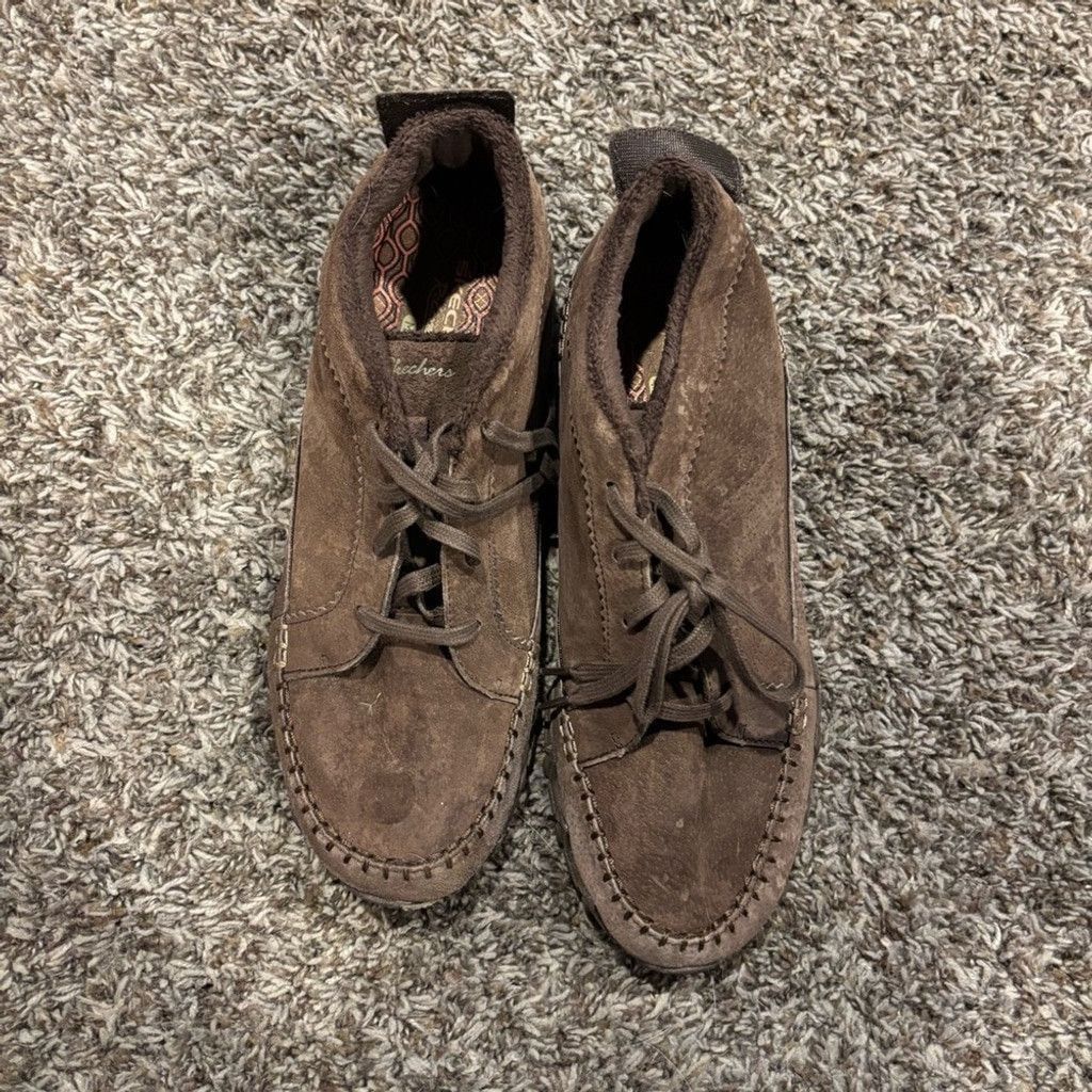 SKECHERS Skechers Women's Brown Chukka Boots Size US 9.5 / IT 39.5 - 1 Thumbnail