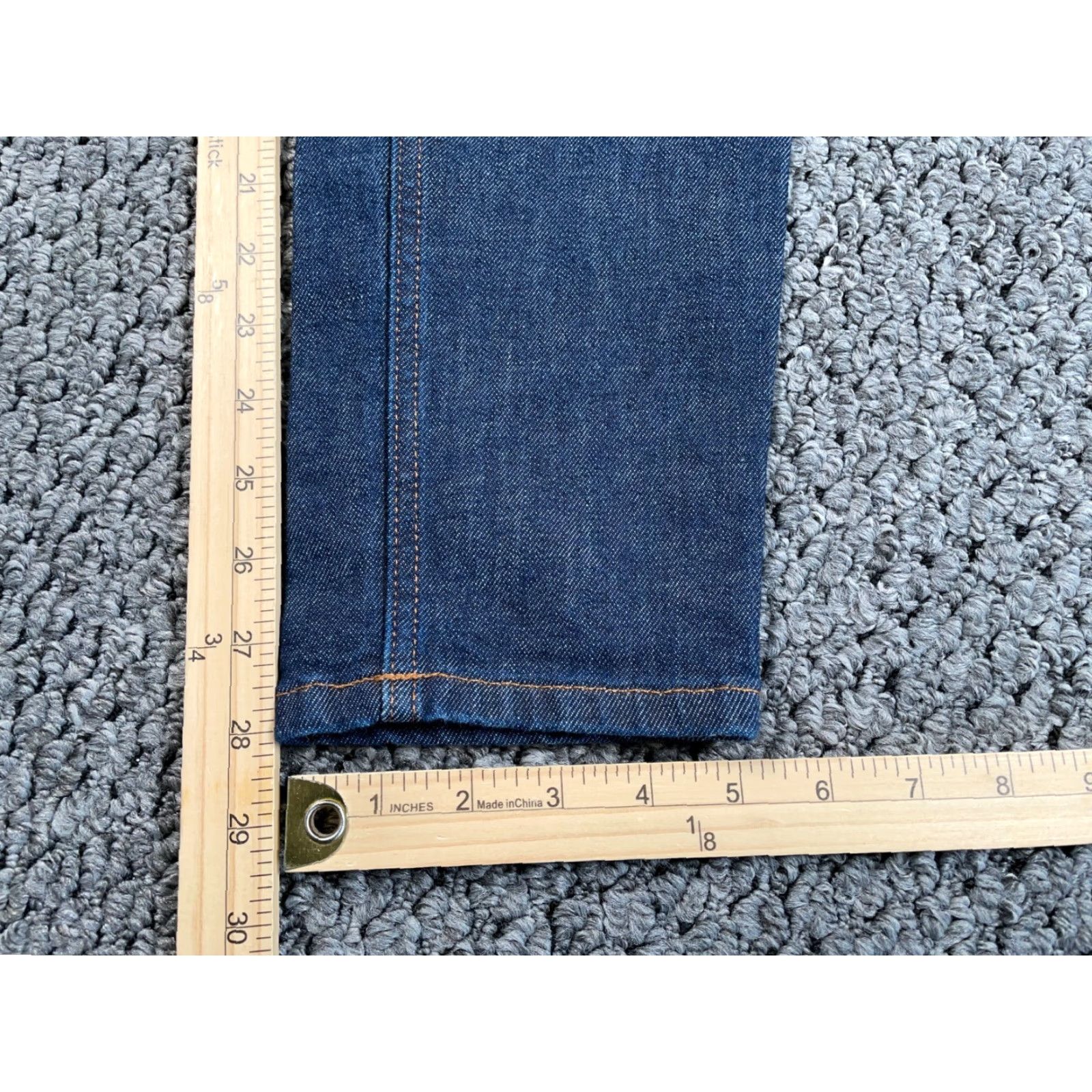 Everlane Everlane Jeans Women's 27 Regular (30/28) Dark Blue Stretch Ankle Mid-Rise Size 30" / US 8 / IT 44 - 7 Thumbnail