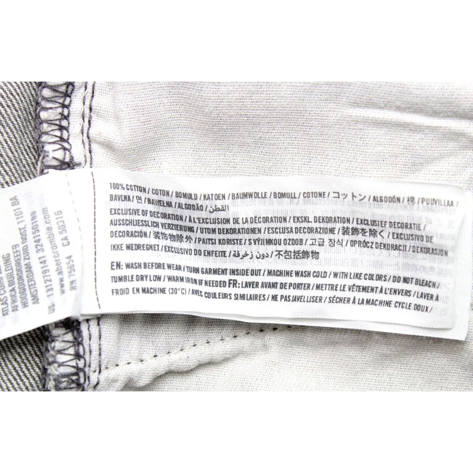 Abercrombie & Fitch Abercrombie & Fitch Jeans Men's W31/L32 Whiskers Button Fly Faded Regular Fit Grey Denim Casual Pants Vintage? No Size US 31 - 7 Thumbnail