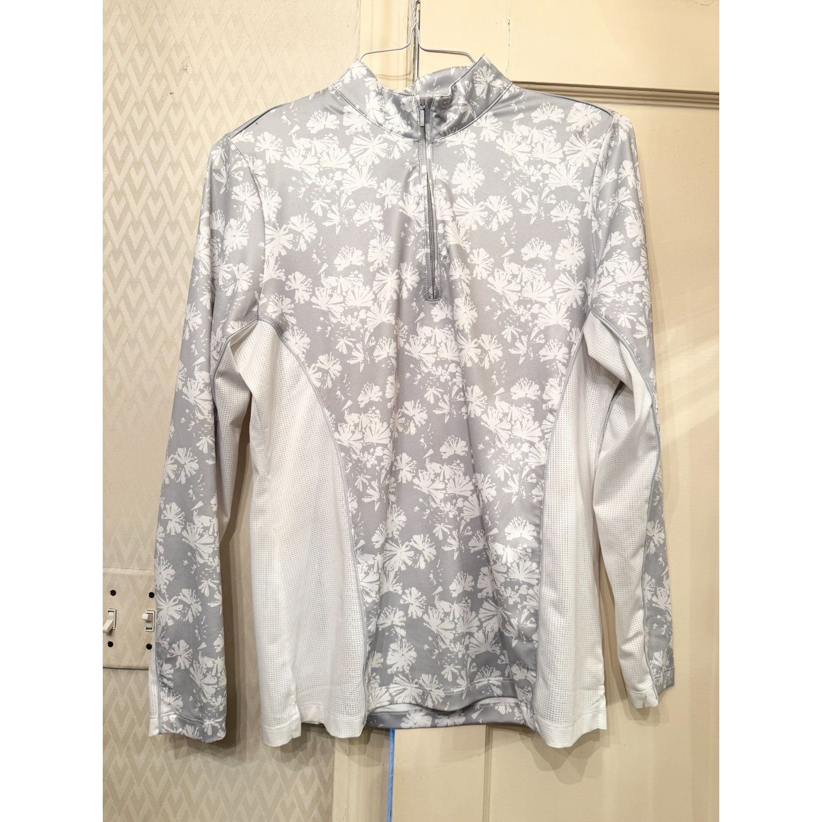 Peter Millar Peter Miller UPF 50+ Sun Protection Long Sleeve Mesh Floral Size L / US 10 / IT 46 - 4 Thumbnail