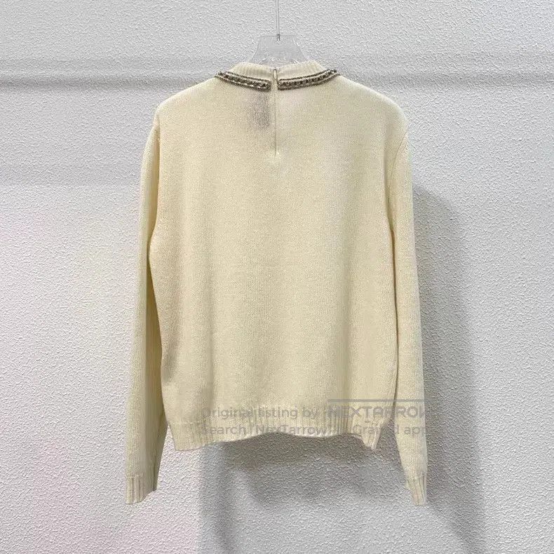Valentino Valentino White knitted sweater Size S / US 4 / IT 40 - 4 Thumbnail