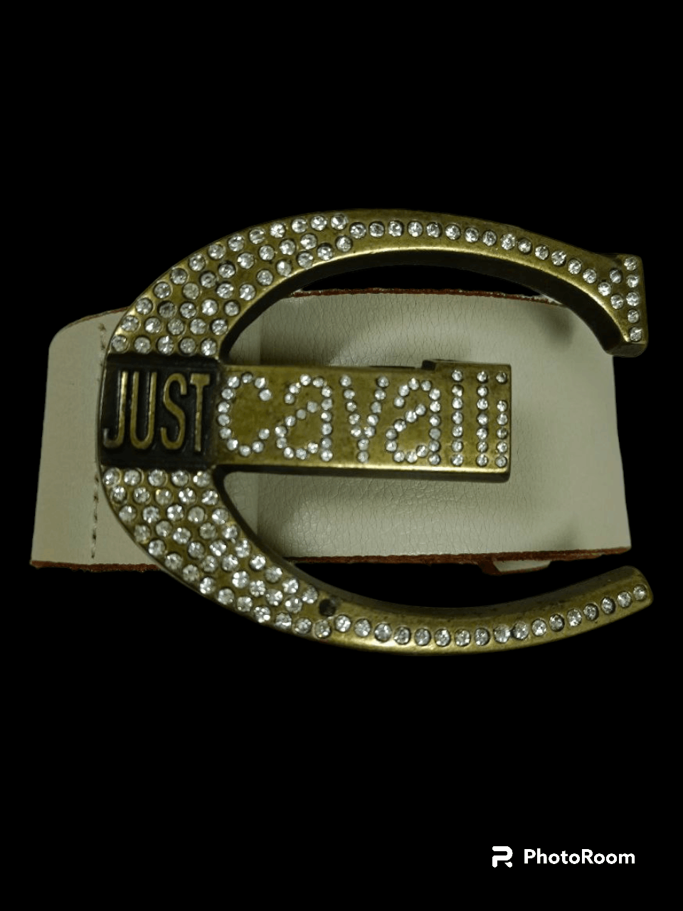 Just Cavalli × Roberto Cavalli JUST CAVALLI SWAROVSKI BUCKLE LEATHER (SIZE 28-32 INCH) Size ONE SIZE - 1 Thumbnail
