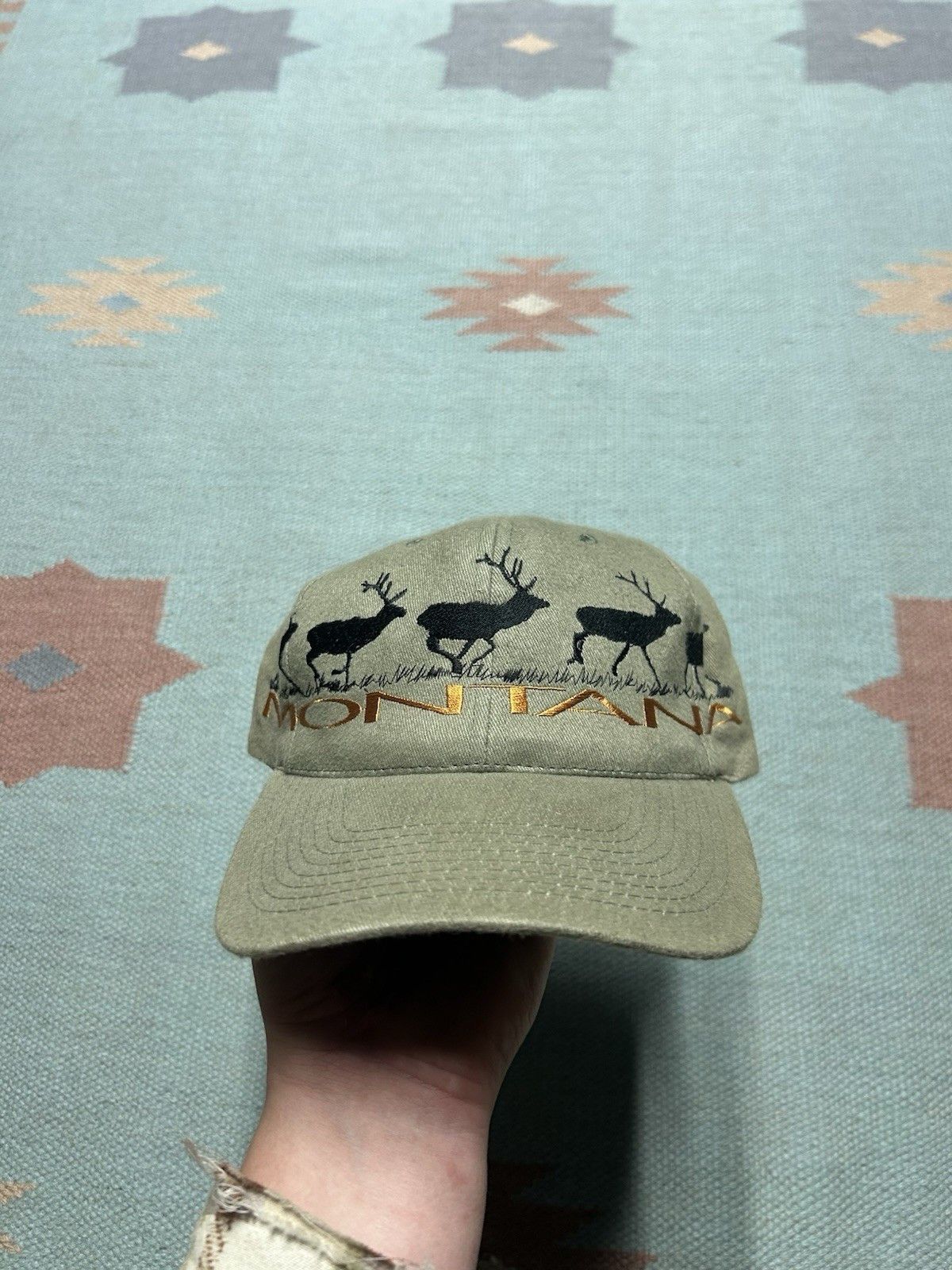 Vintage Vintage hat Montana wraparound deer buck animal nature snap Size ONE SIZE - 2 Thumbnail