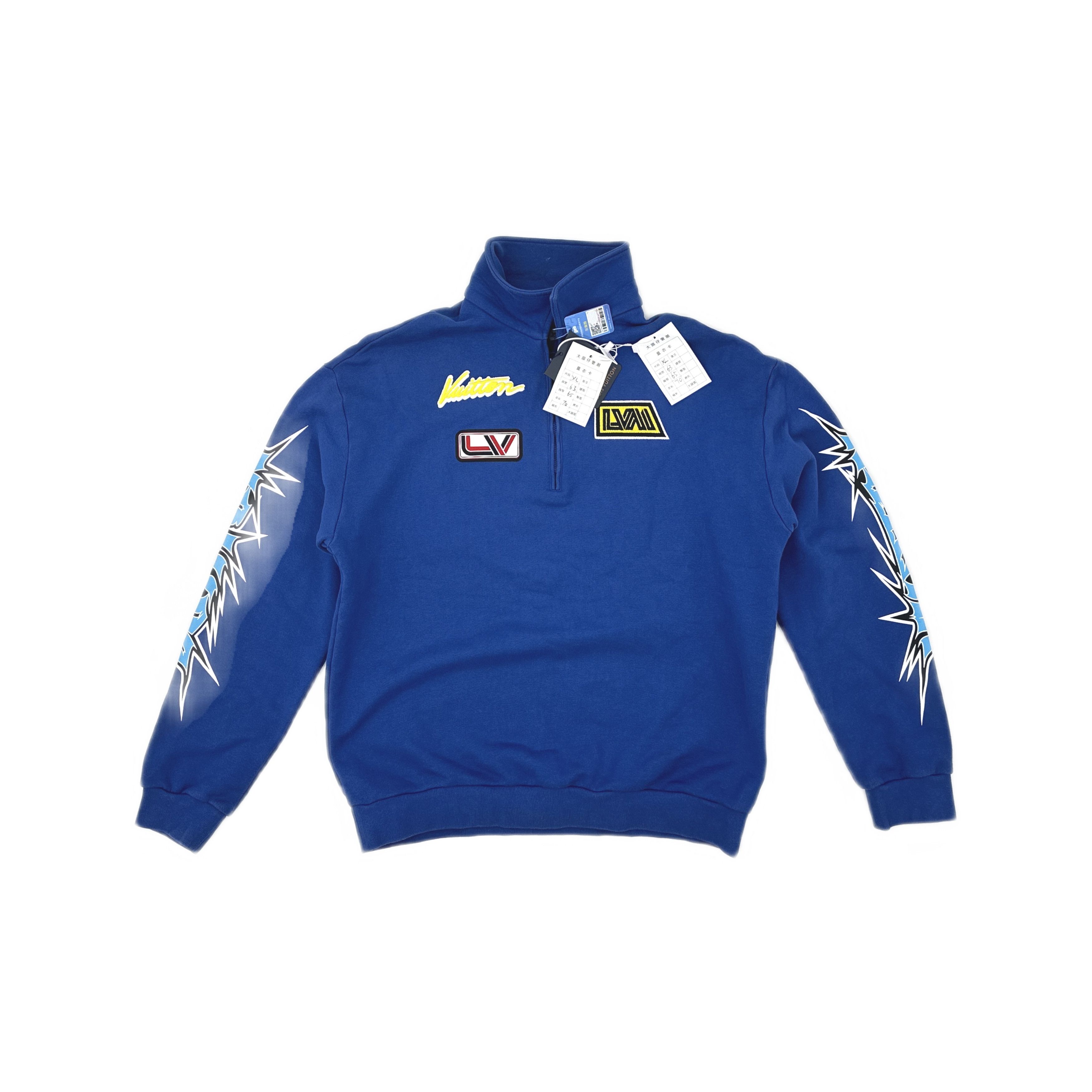 Louis Vuitton Louis Vuitton Graphic Logo Half-Zip Sweatshirt XL Size US XL / EU 56 / 4 - 1 Thumbnail