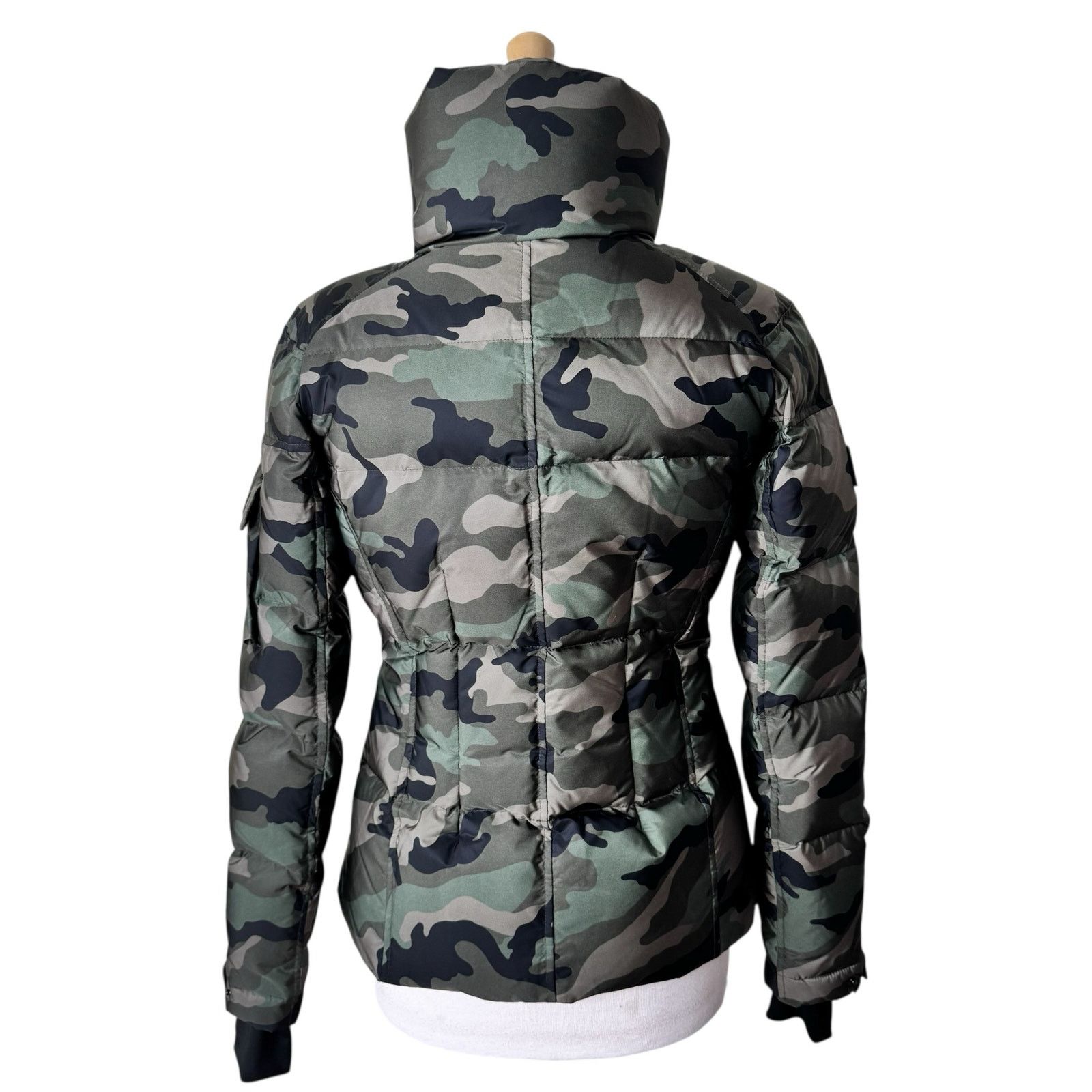 SAM. SAM. New York Camo Freestyle Down Feather Puffer Jacket Size S / US 4 / IT 40 - 2 Thumbnail