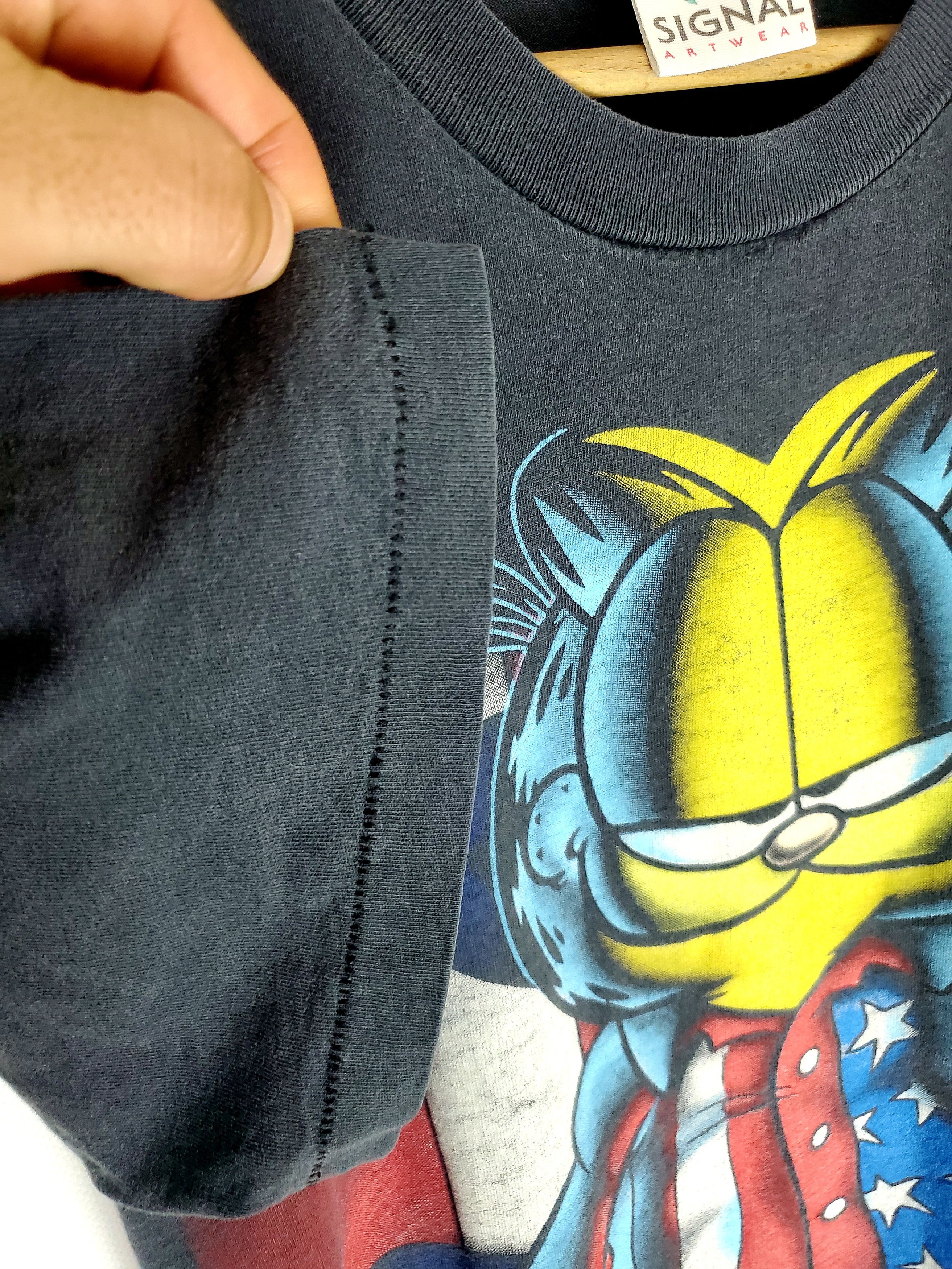 Vintage Vtg Garfield Double Sided Uncle Sam AOP 90s President Small Size US S / EU 44-46 / 1 - 7 Thumbnail