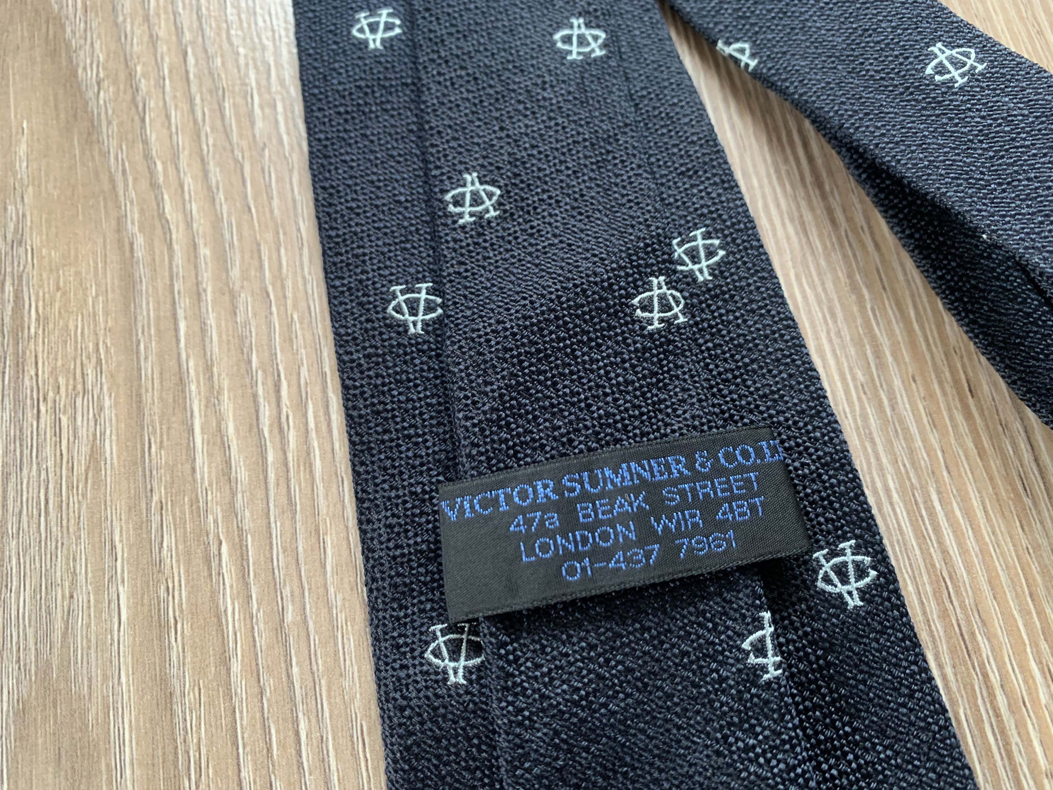Other Victor Sumner & Colt Printed Silk Tie Size ONE SIZE - 5 Thumbnail