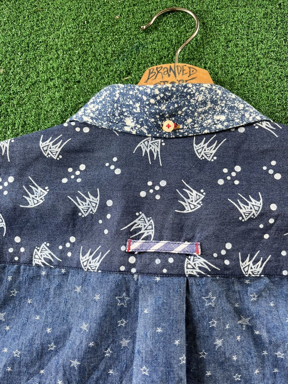 Japanese Brand × Vintage RARE Kawatani Kapital Patchwork Inspired Button Up Shirts Size US XXL / EU 58 / 5 - 18 Thumbnail