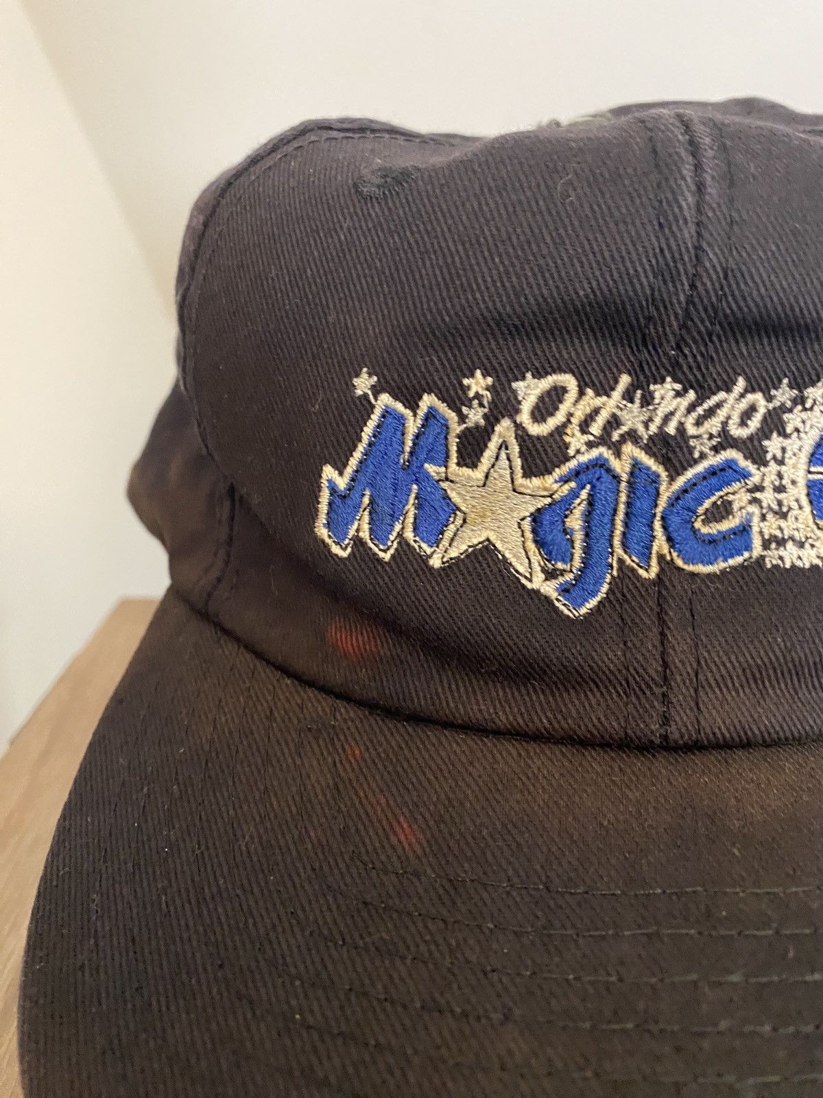 NBA Vintage 90’s Orlando Magic Sun Faded Black Snap Back Hat Cap Size ONE SIZE - 2 Thumbnail