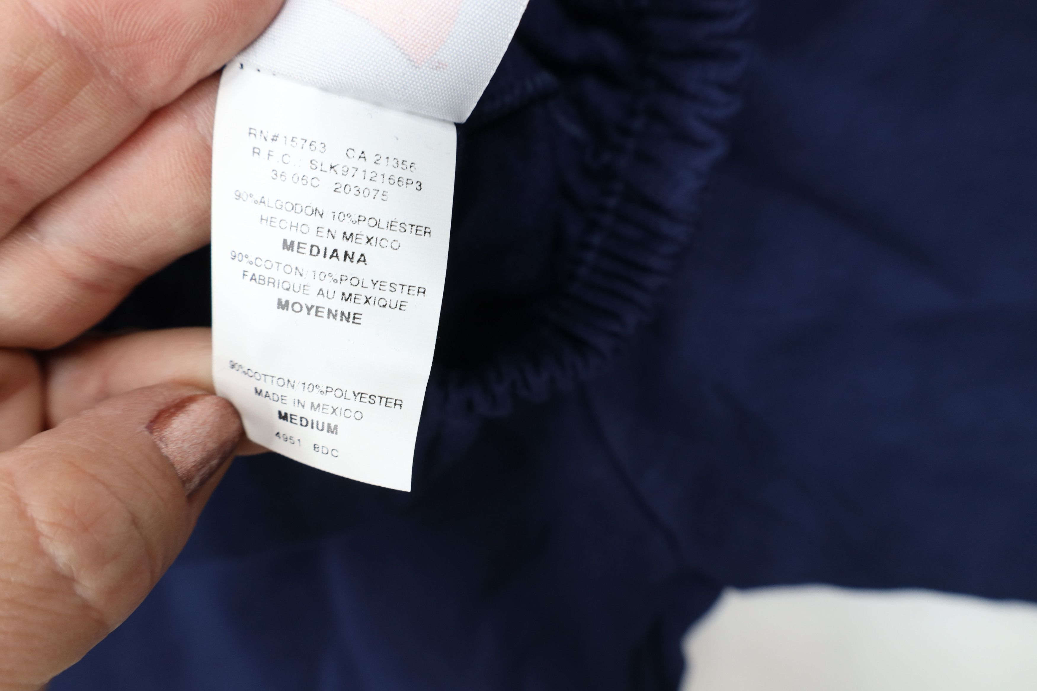 Vintage Deadstock Vintage Y2K Streetwear Blank Sweatpants Navy Blue Size 25" / US 0 / IT 36 - 8 Thumbnail