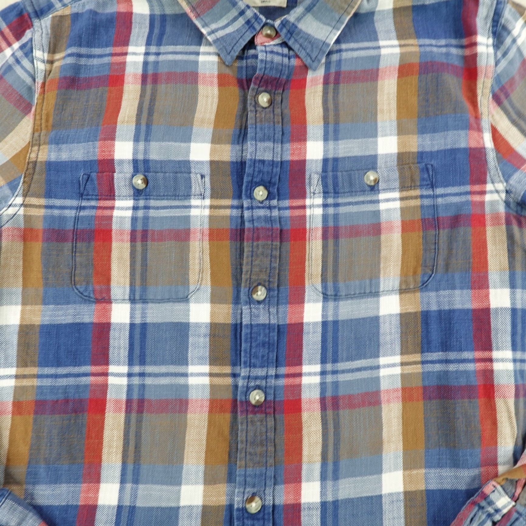 Marine Layer Marine Layer Flannel Shirt Mens Small Blue Red Plaid Long Sleeve Button-Up Work Outdoor Size US L / EU 52-54 / 3 - 3 Thumbnail