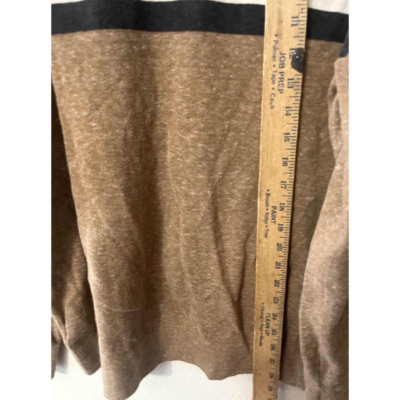Gap VINTAGE Gap Men’s Brown/Ivory Striped Cotton Crewneck Sweater XL Size Mens Size US XL / EU 56 / 4 - 4 Thumbnail