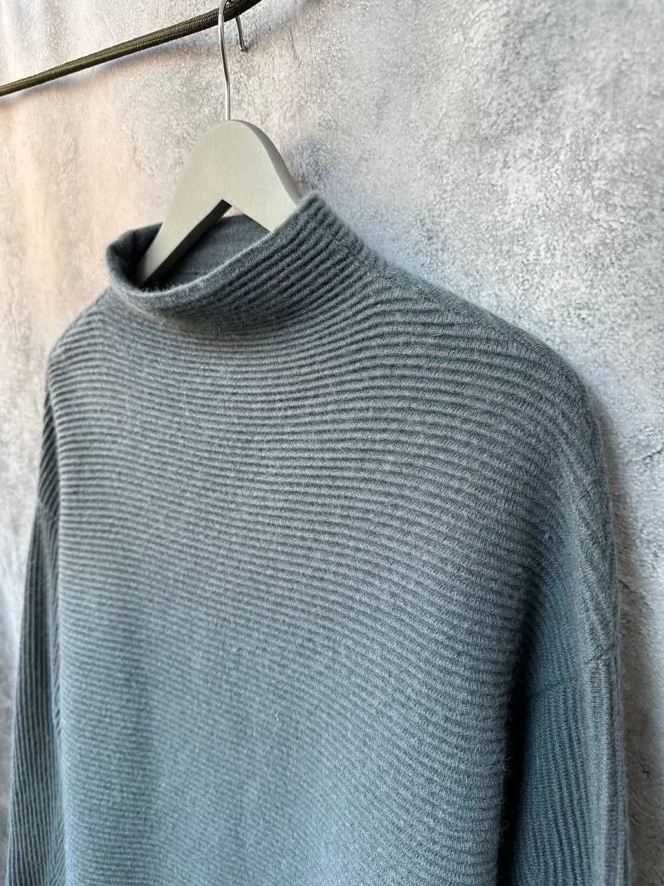 Designer × Reiss Reiss Lila Ribbed High Neck Sweater Relaxed Striped Jumper Size M / US 6-8 / IT 42-44 - 7 Thumbnail