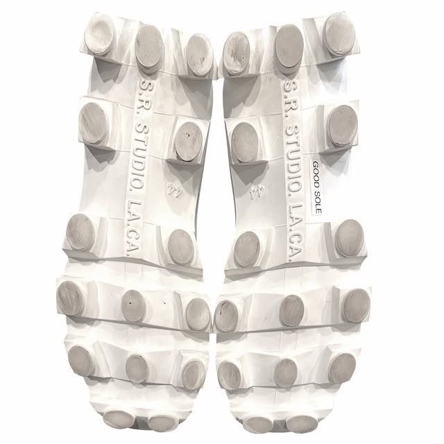 Sterling Ruby S.R. STUDIO. LA. CA. *SAMPLE* White Leather Therapist Boot Size US 11 / EU 44 - 4 Thumbnail