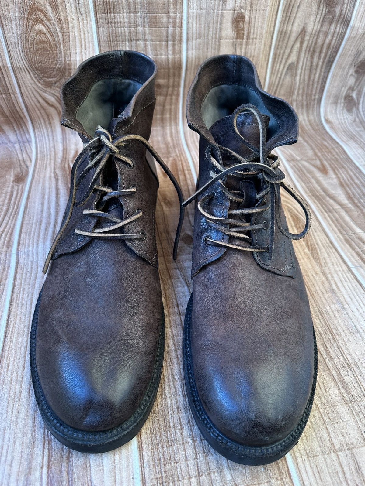 A.S.98 AS 98 Leather Boots Avant Garde Burnished Combat x Guidi Size US 12 / EU 45 - 16 Thumbnail