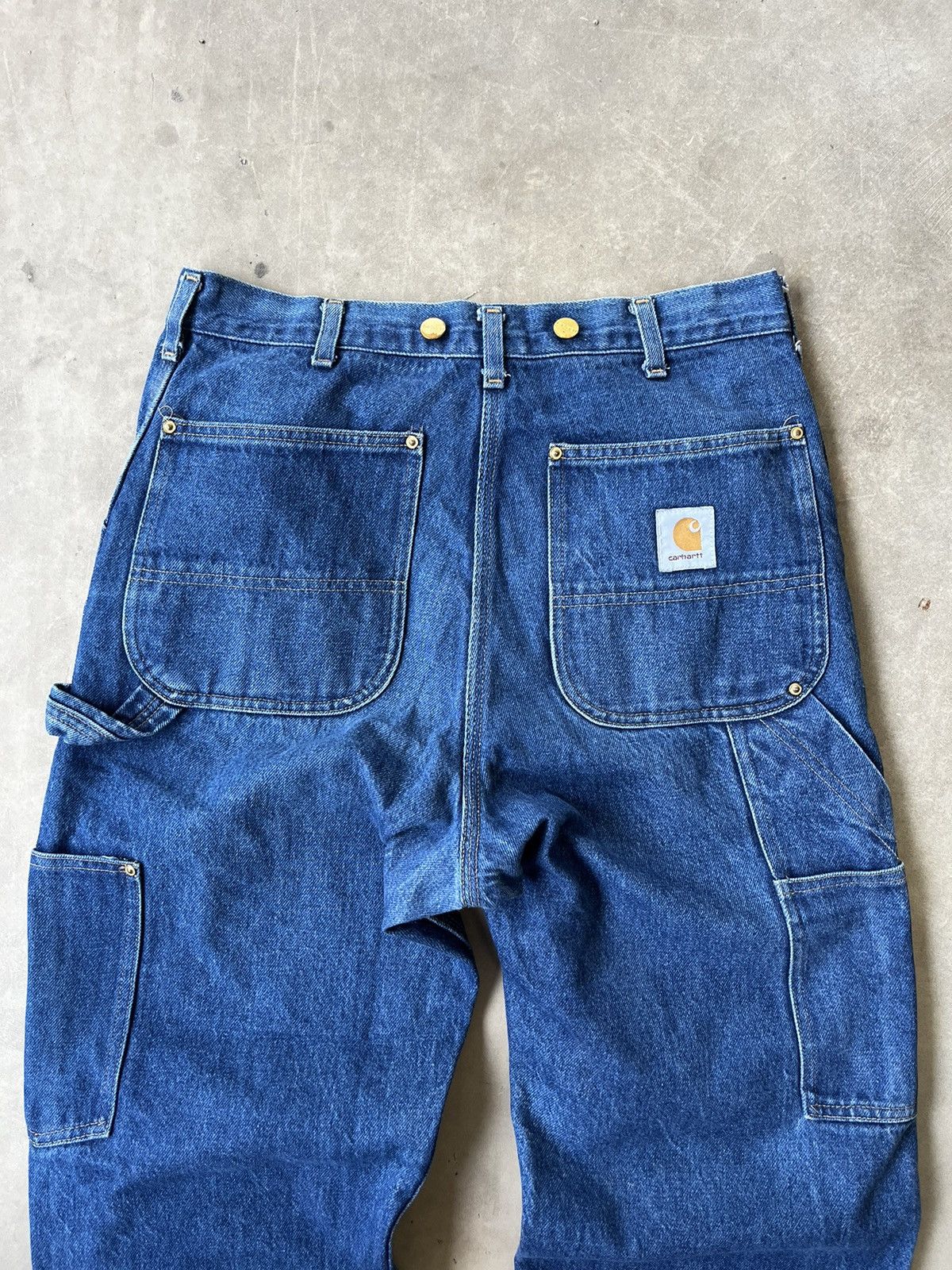 Carhartt carhartt 80s B07 denim logger double knee pants Size US 34 / EU 50 - 1 Thumbnail