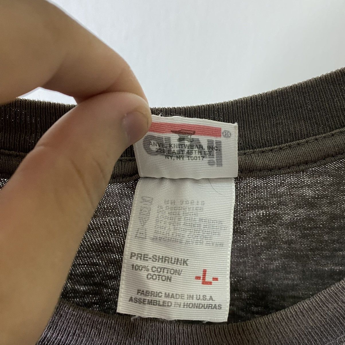 Other Vintage 2000s Anvil Faded Grey Blank Tee Nice Crispy Cotton Size US L / EU 52-54 / 3 - 4 Thumbnail