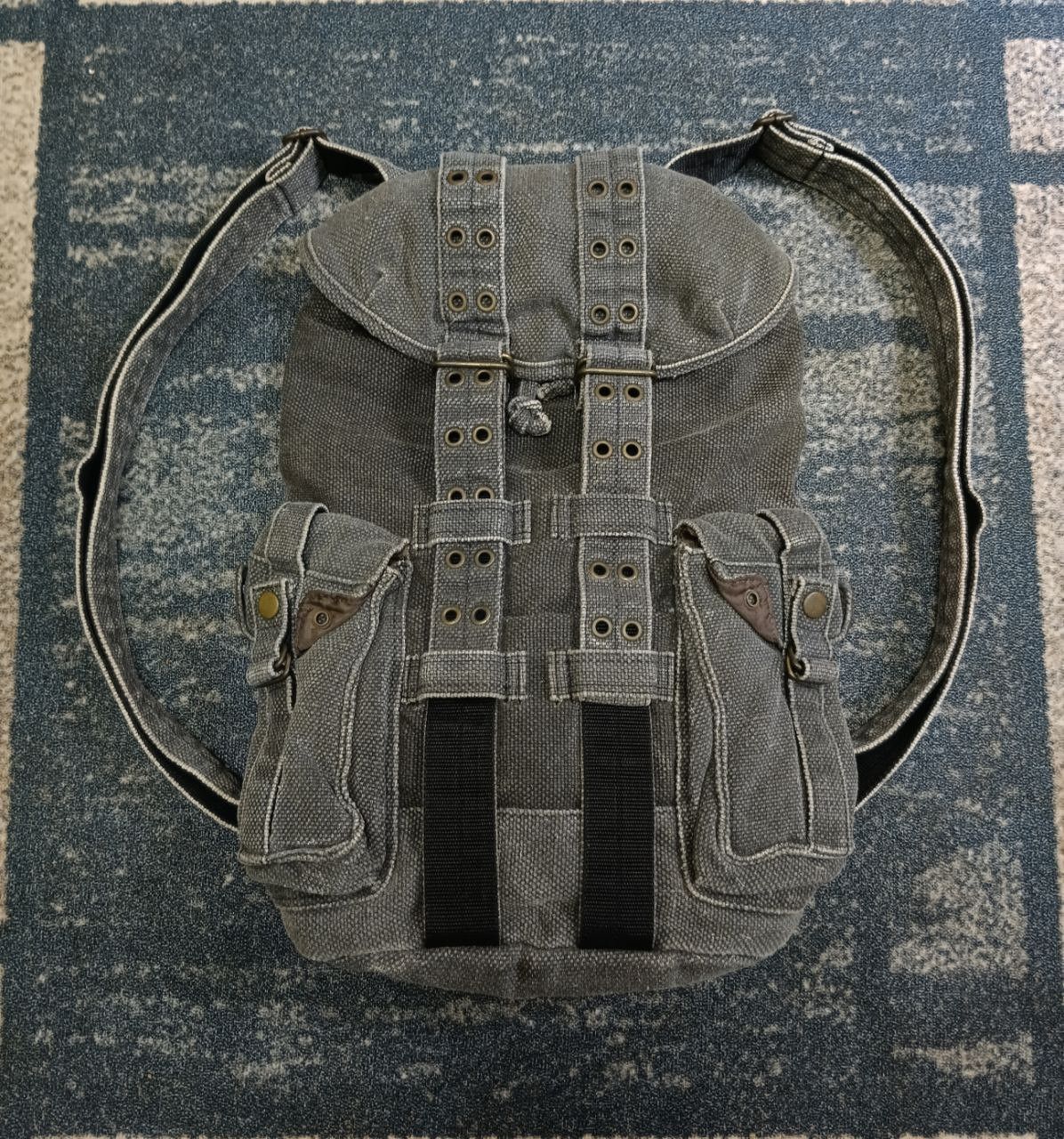 Japanese Brand SICK🔥TACTICAL BAGPACK GARAGE BLUE Size ONE SIZE - 2 Thumbnail