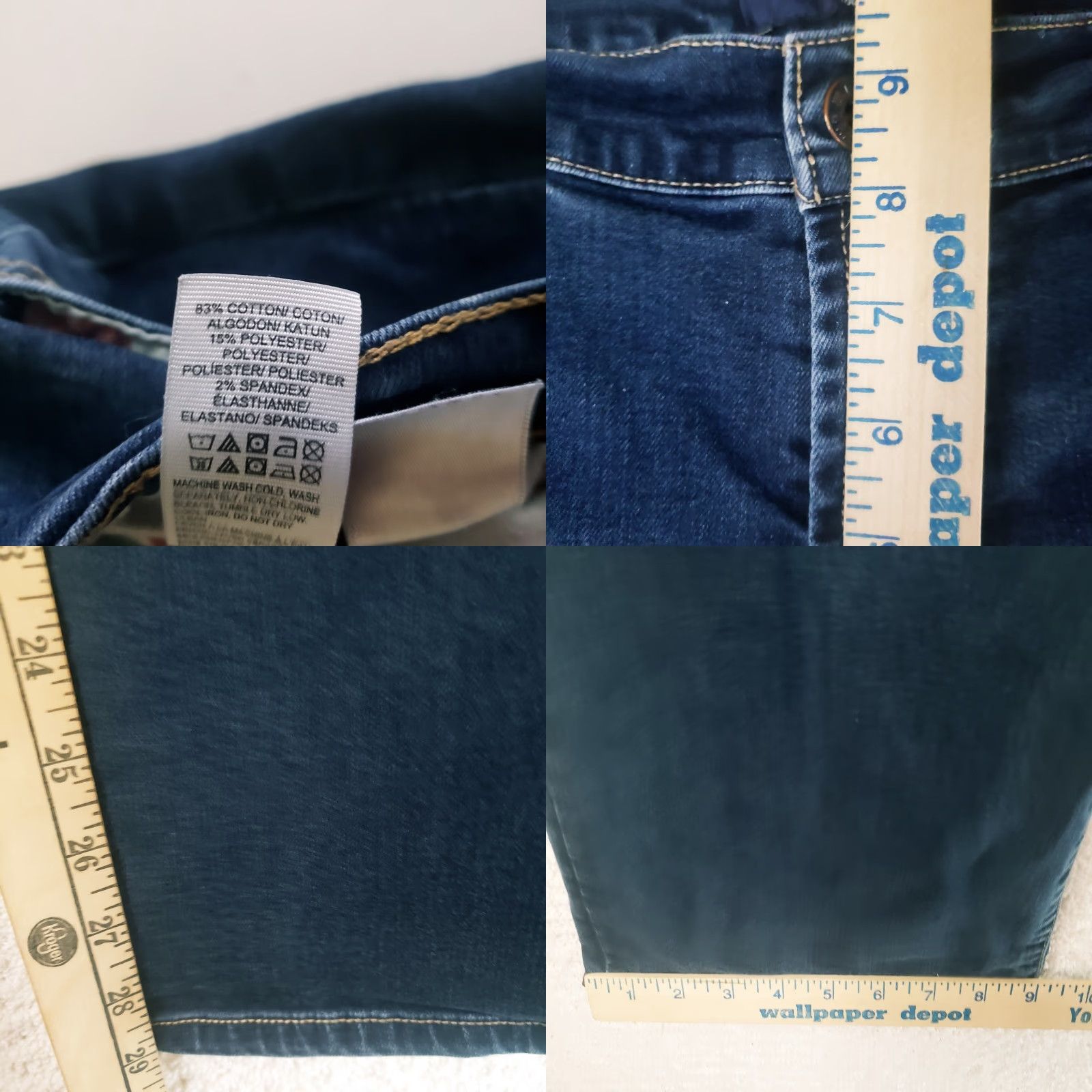 Lucky Brand Lucky Brand Jeans Women 12 Denim Ankle Ultra Low Rise Stretch Blue 29in Inseam Womens Regular Pocket Logo S/L N/A Size 34" / US 12 / IT 48 - 10 Thumbnail