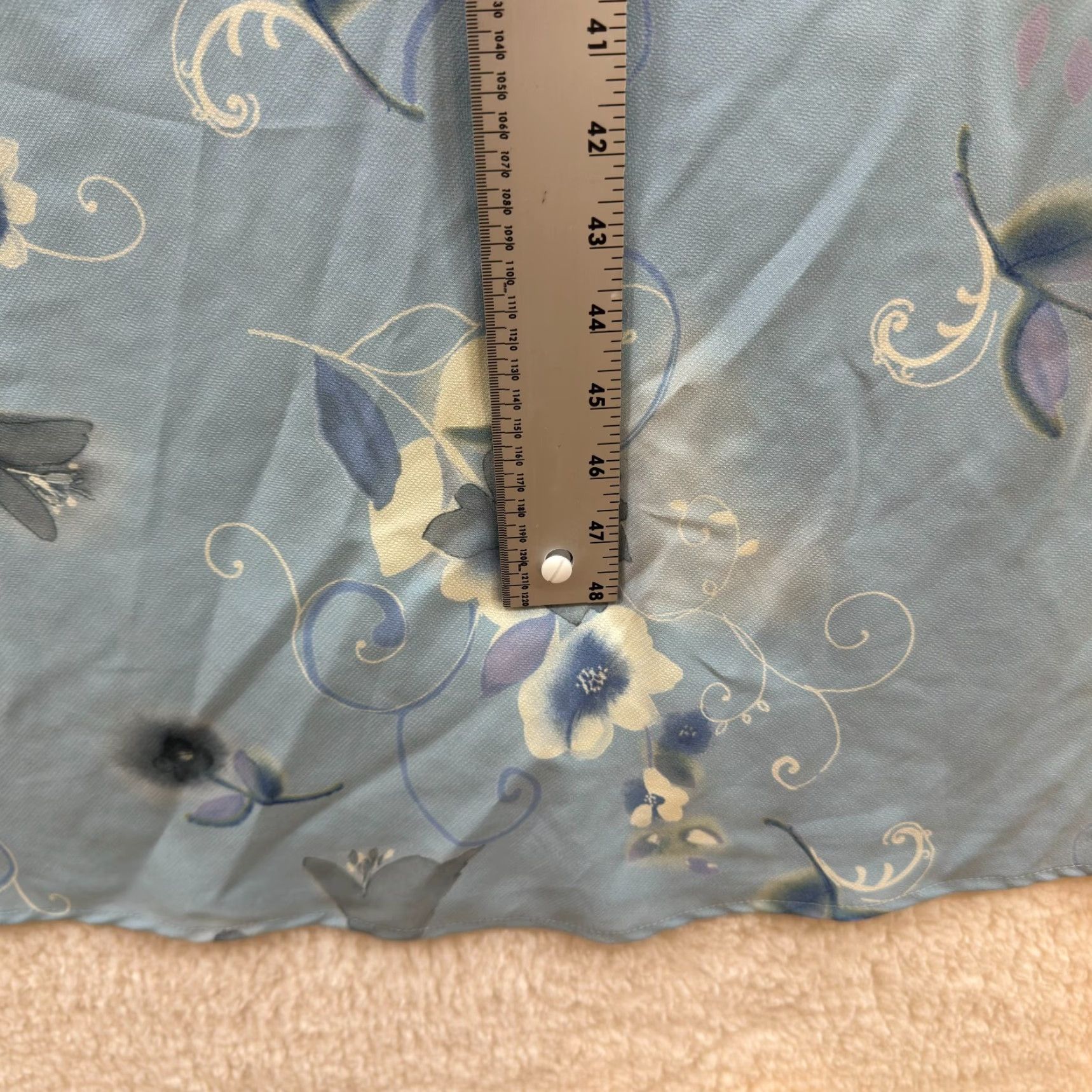 Vintage VINTAGE 90s Y2K Maxi Dress Blue Floral Full Length Sleeveless Cottagecore L Womens Size L / US 10 / IT 46 - 7 Thumbnail