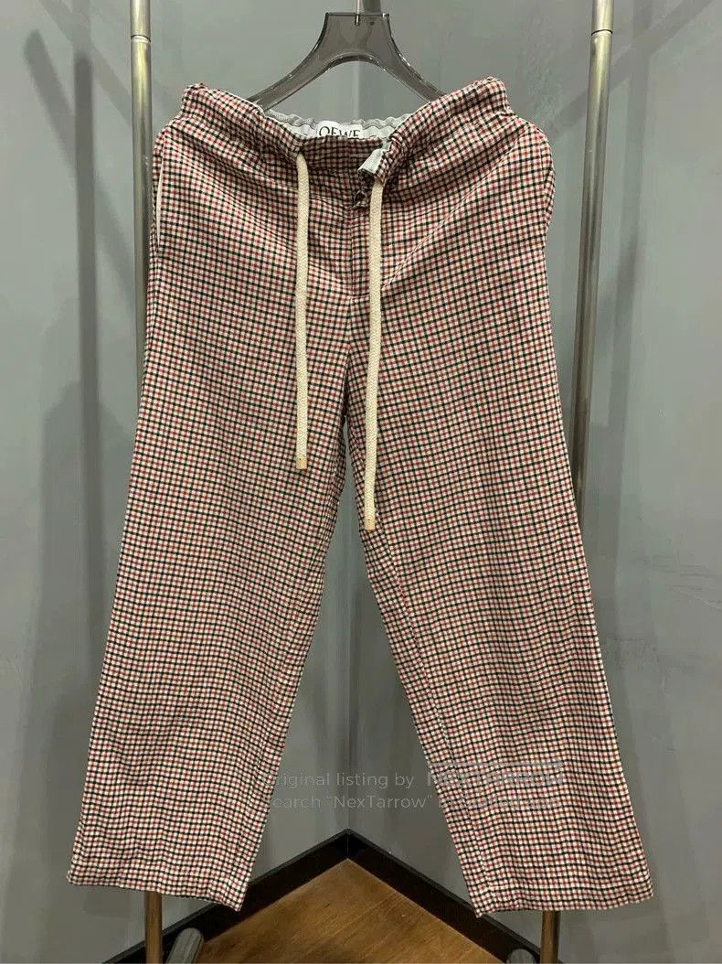 Loewe Loewe Checked Casual Pants with Drawstring . Size US 32 / EU 48 - 3 Thumbnail