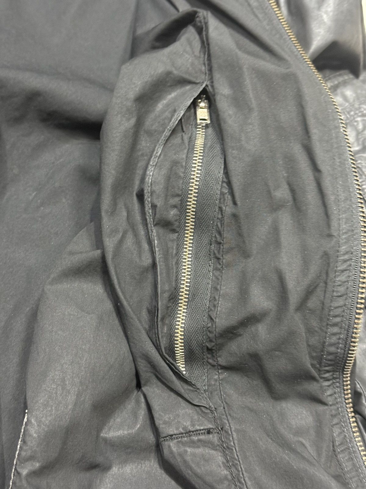 Rick Owens 2015 rick owens waxed leather ma-1 coat jacket Size US M / EU 48-50 / 2 - 13 Thumbnail